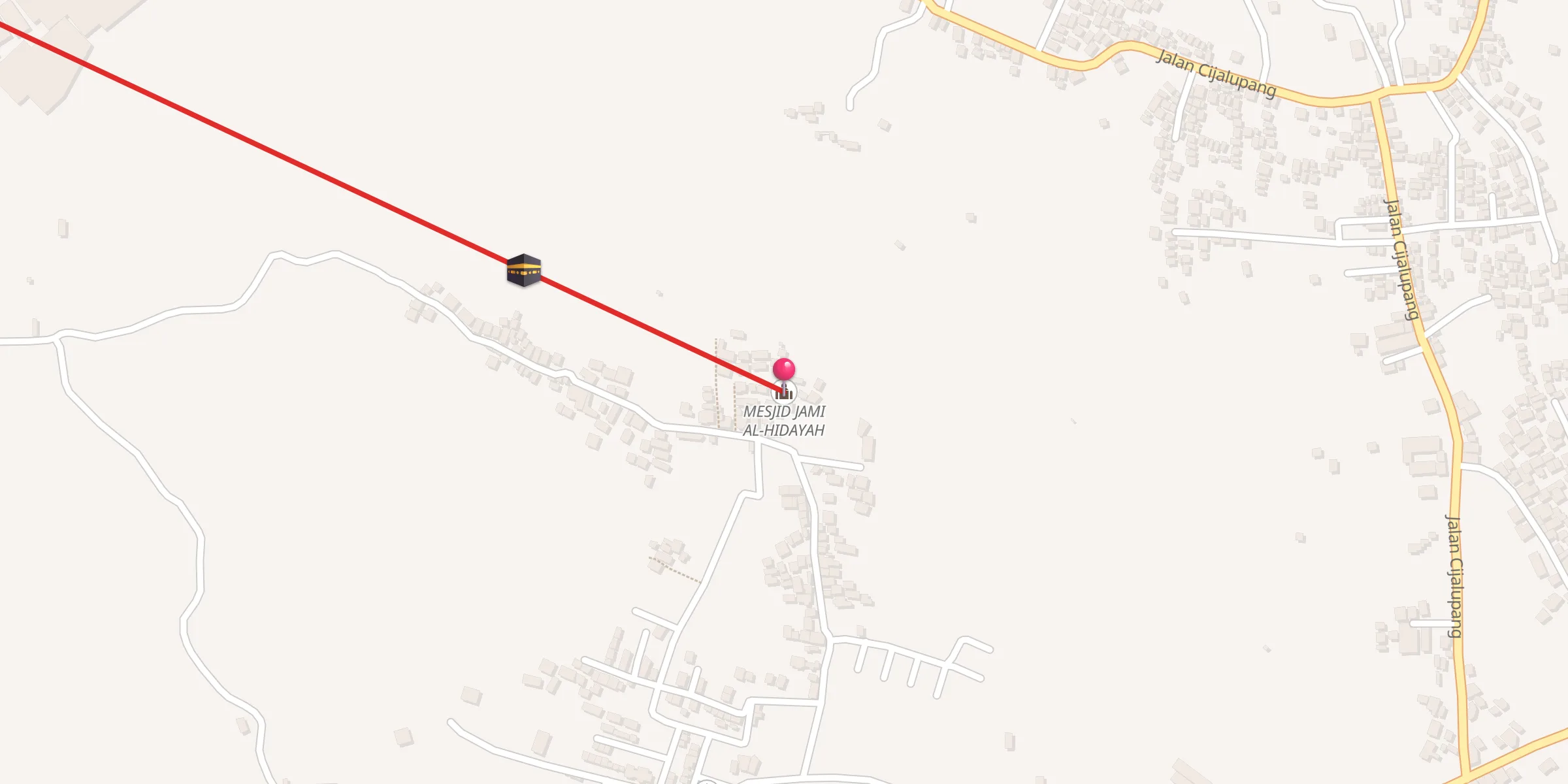 Carte de localisation : MESJID JAMI AL-HIDAYAH
