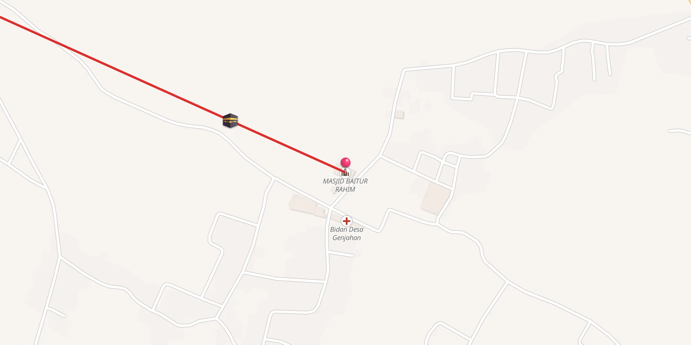 Carte de localisation : MASJID BAITUR RAHIM