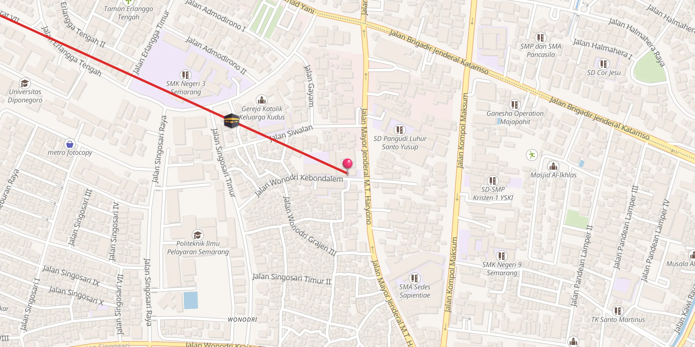 Carte de localisation : Masjid Ad Tahir Noeri