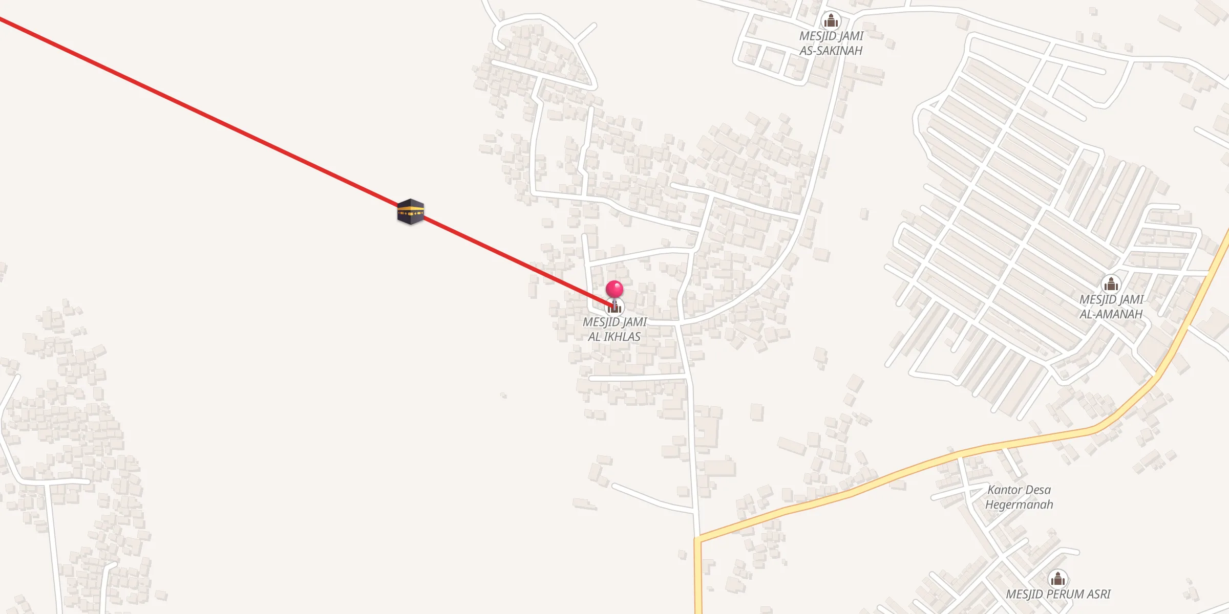 Carte de localisation : MESJID JAMI AL IKHLAS