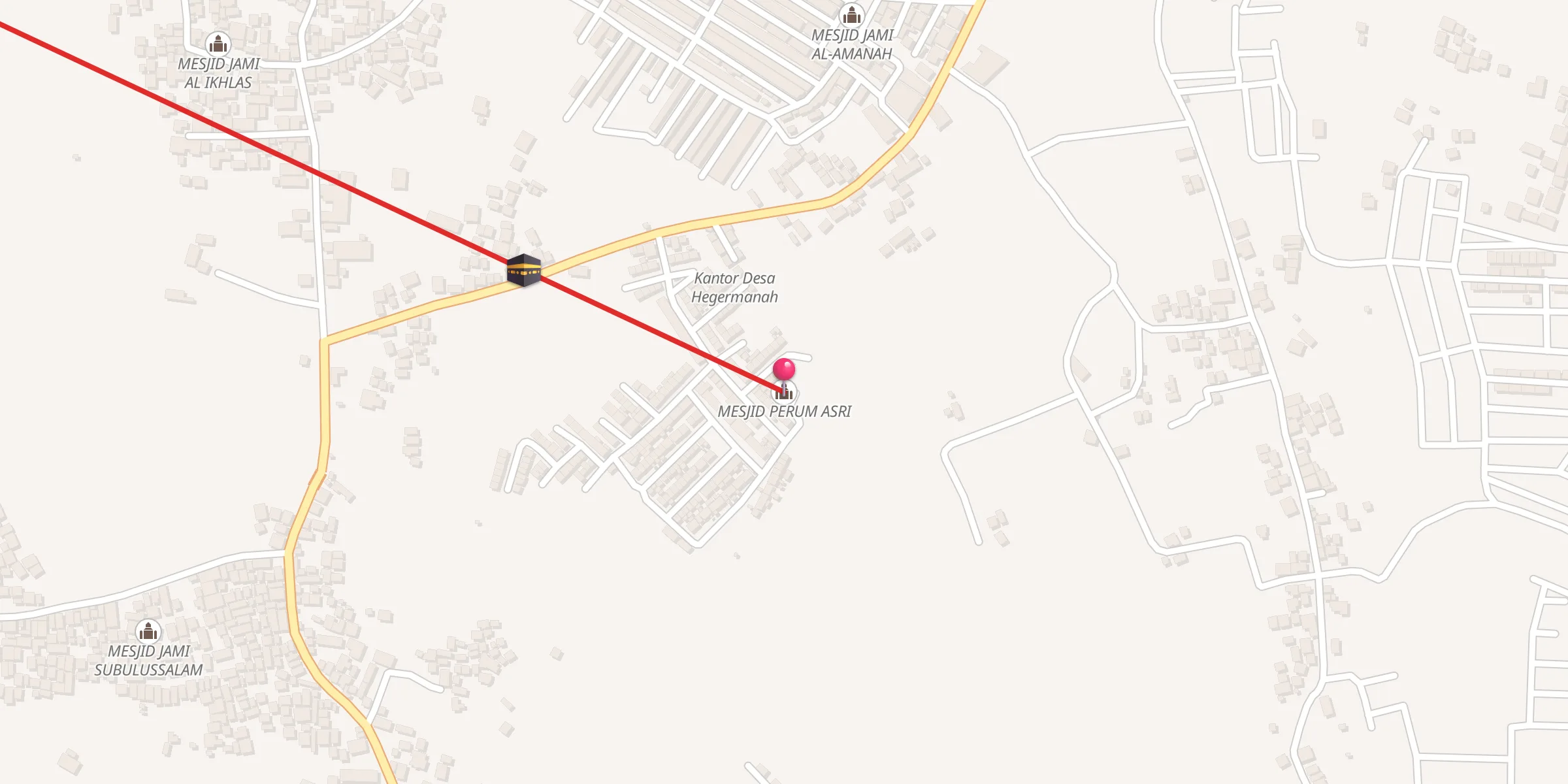 Carte de localisation : MESJID PERUM ASRI