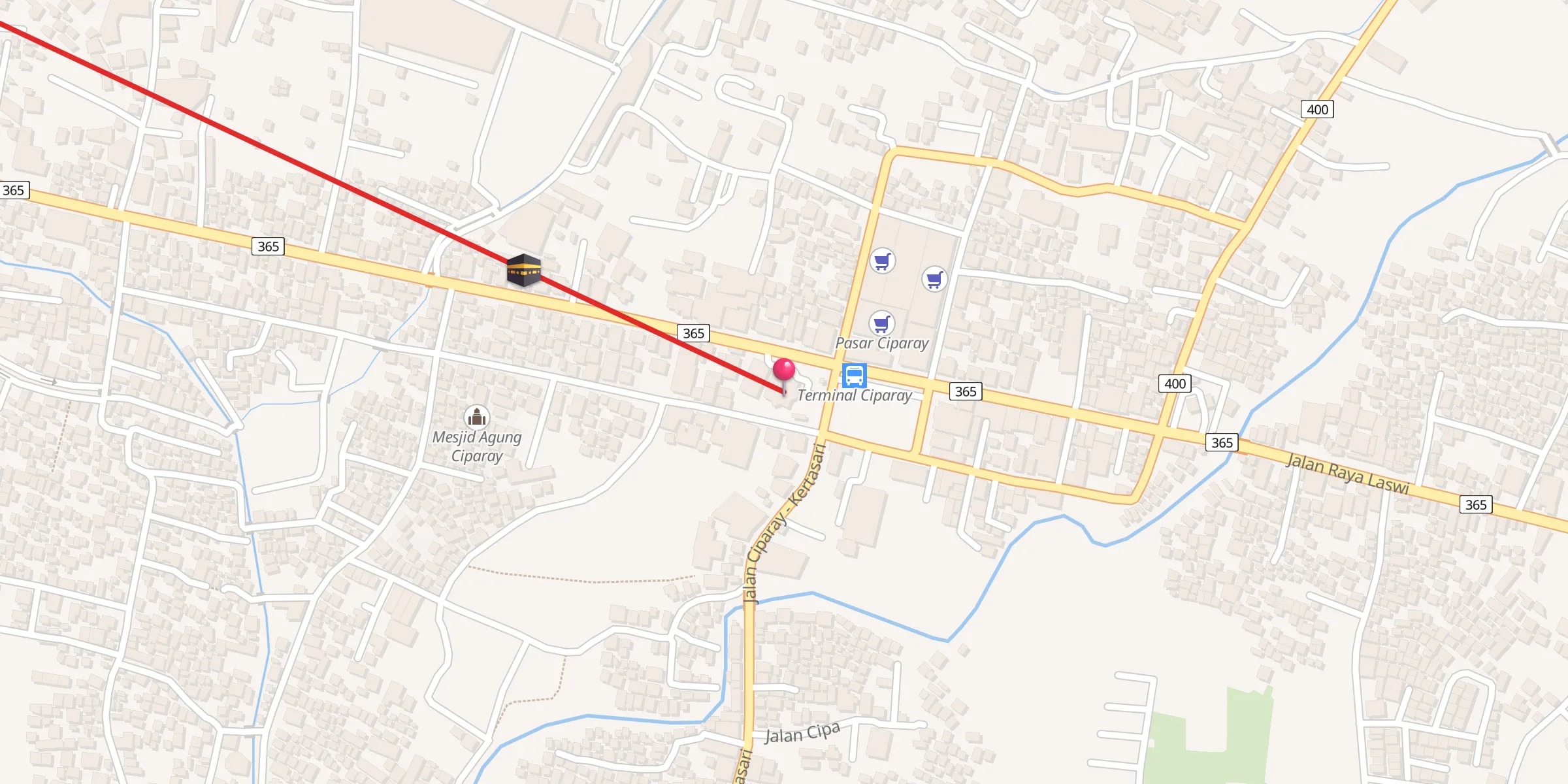 Carte de localisation : Masjid Besar Ciparay