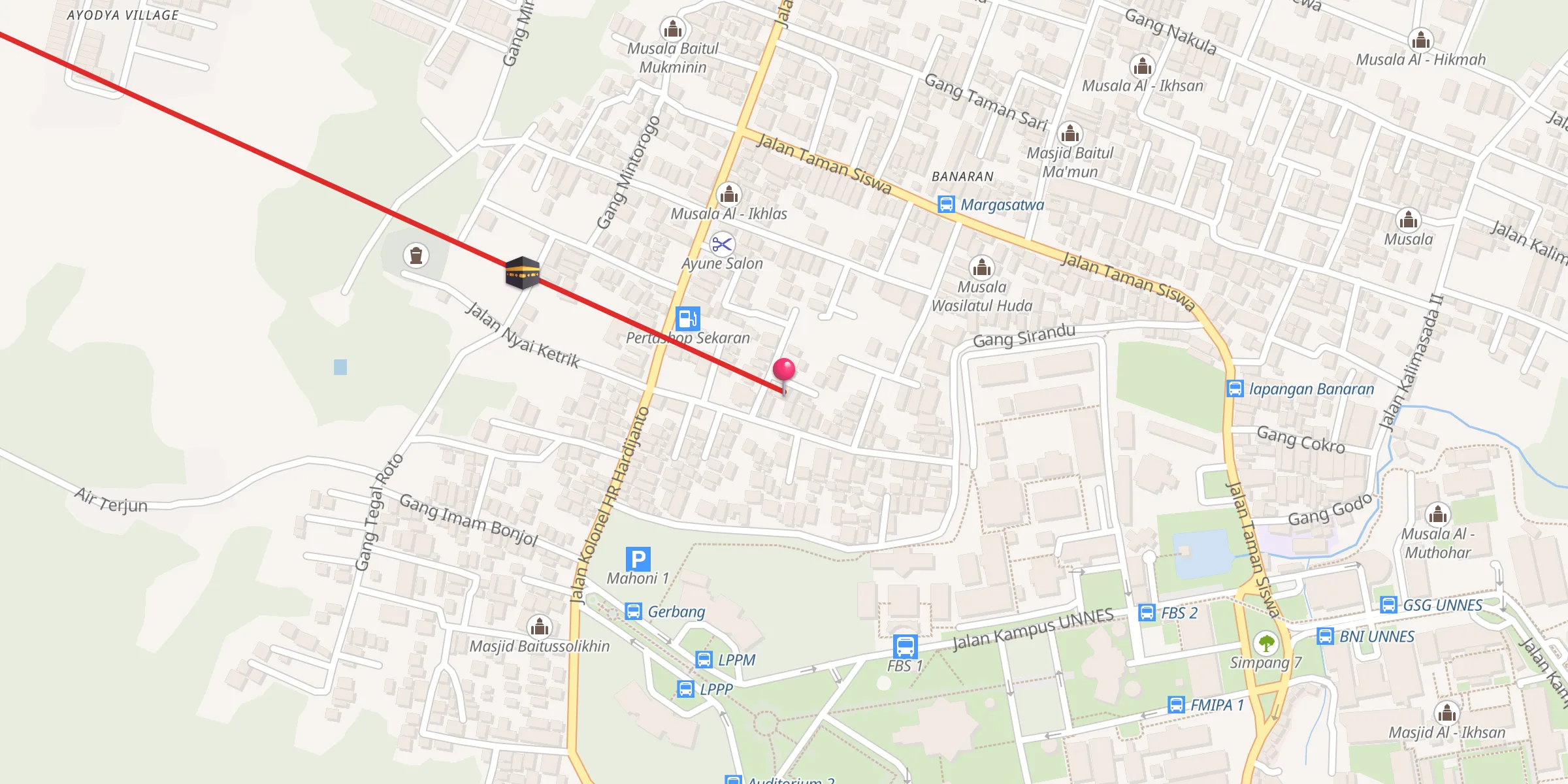Carte de localisation : Majelis Pecinta Al-Quran