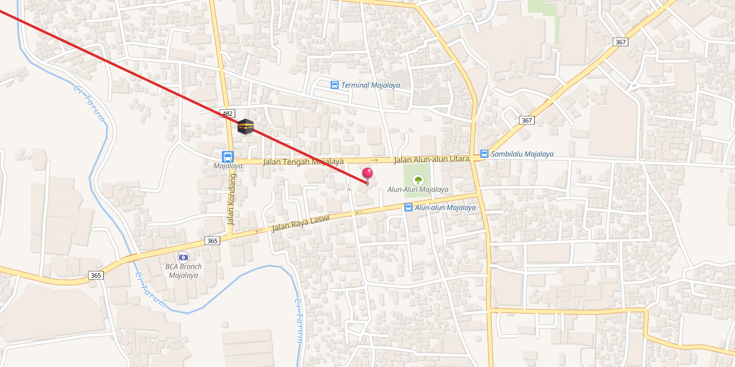 Carte de localisation : Masjid Agung Majalaya