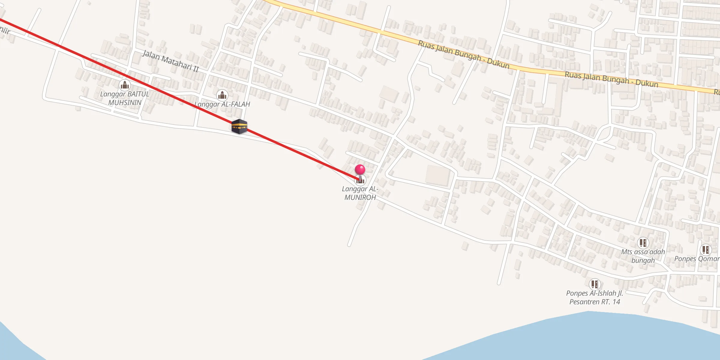 Carte de localisation : Langgar AL-MUNIROH
