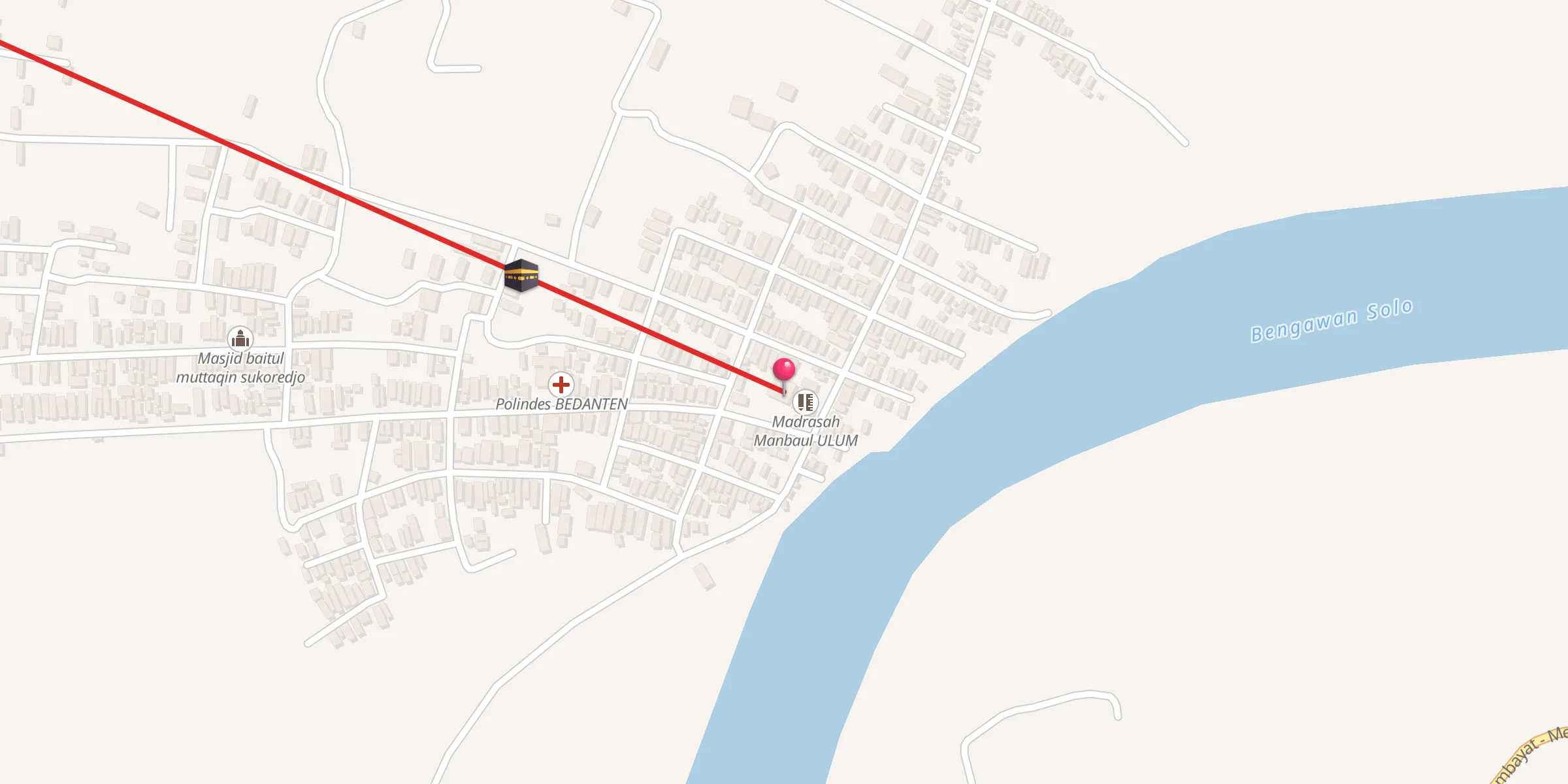 Carte de localisation : Masjid baitul muttakin