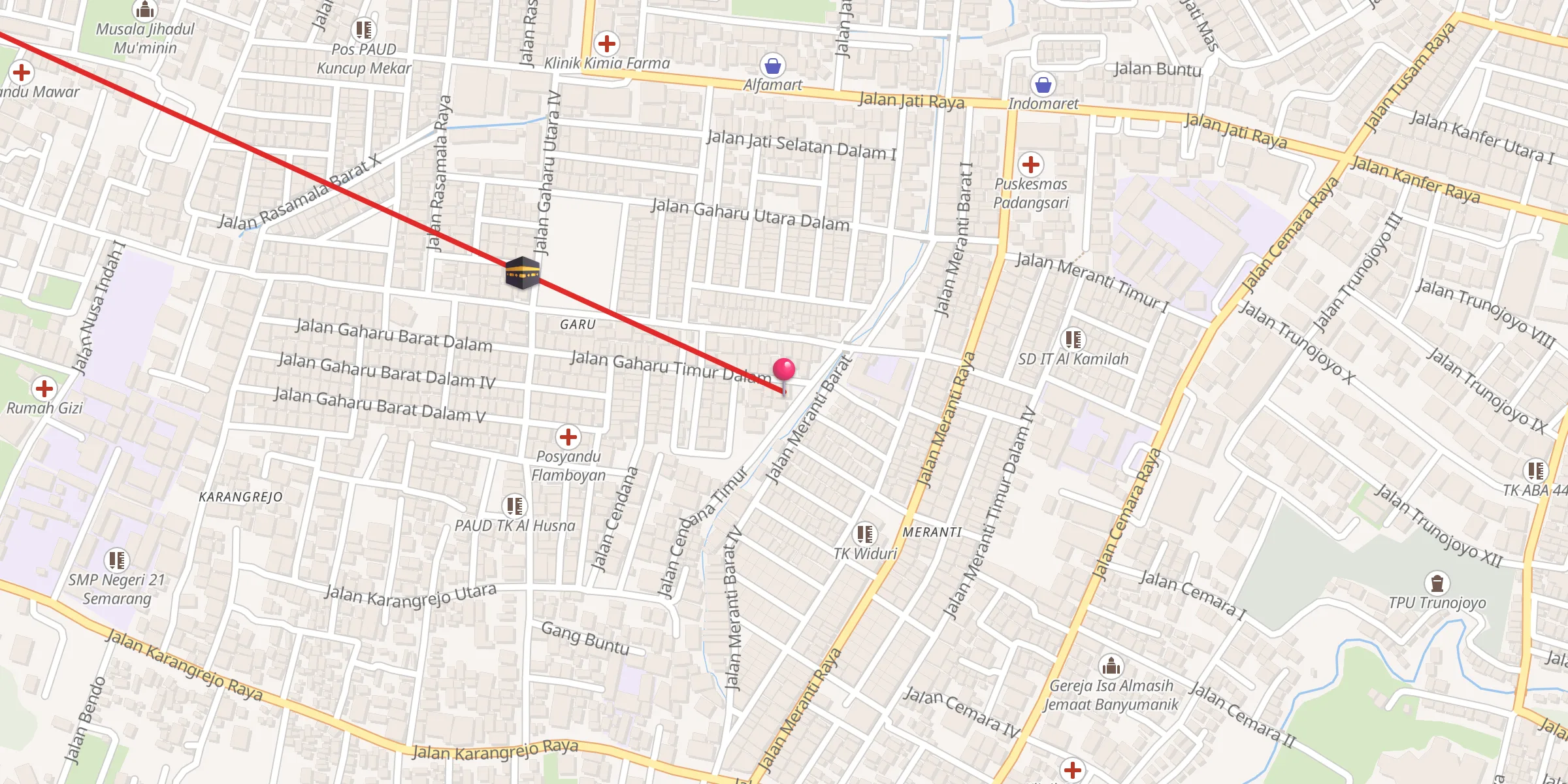 Carte de localisation : Masjid Al Amin