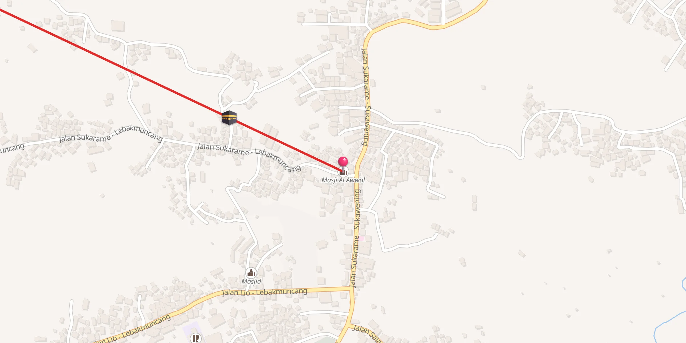 Carte de localisation : Masji Al Awwal