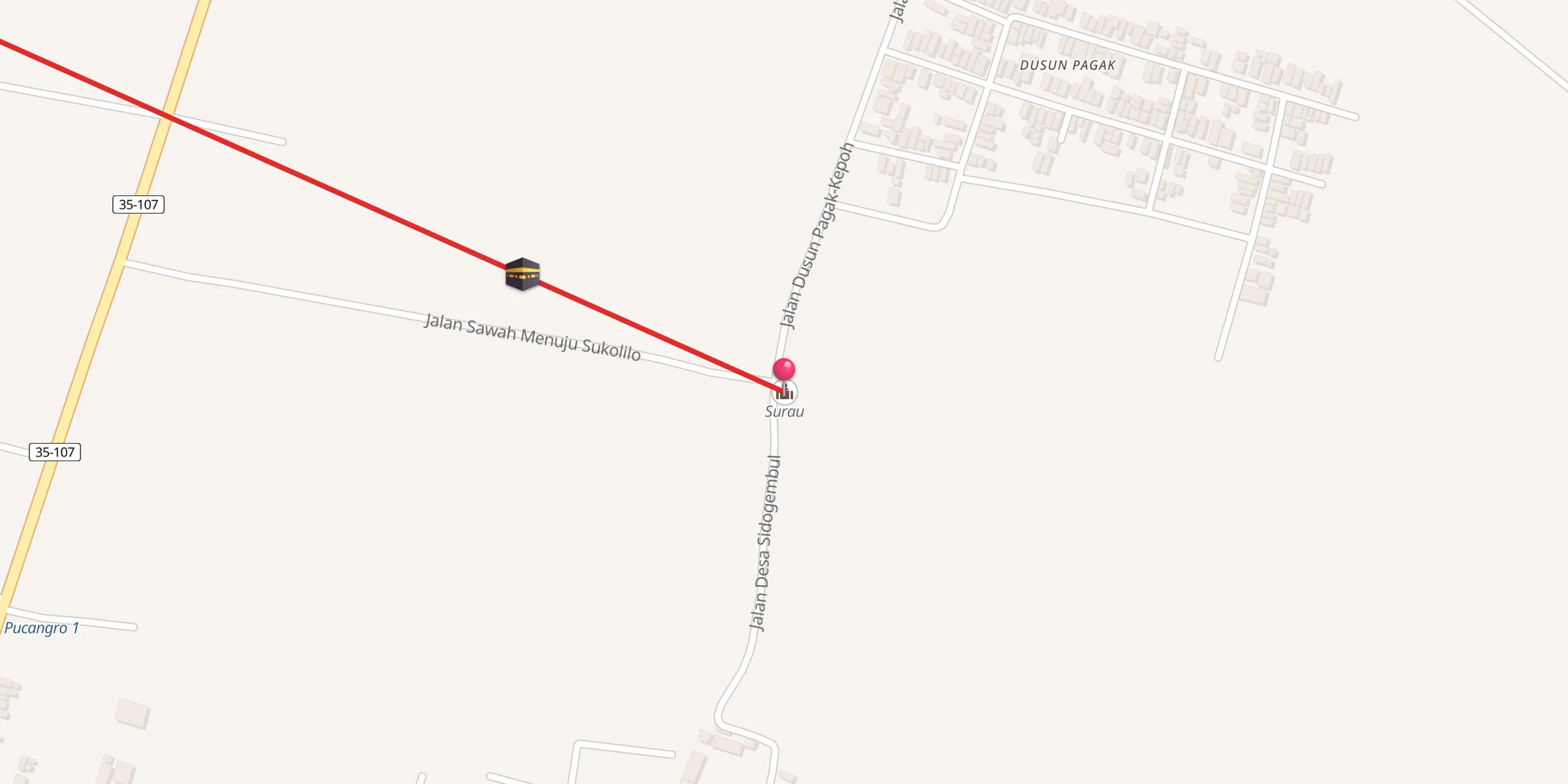 Carte de localisation : Surau