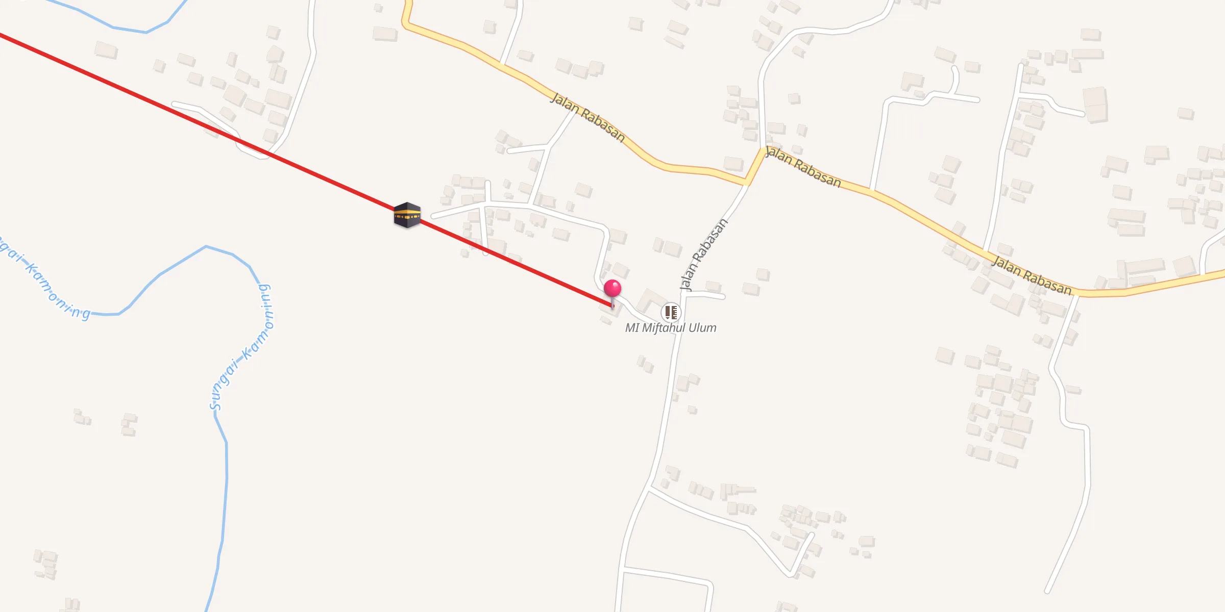 Carte de localisation : MI Miftahul Ulum