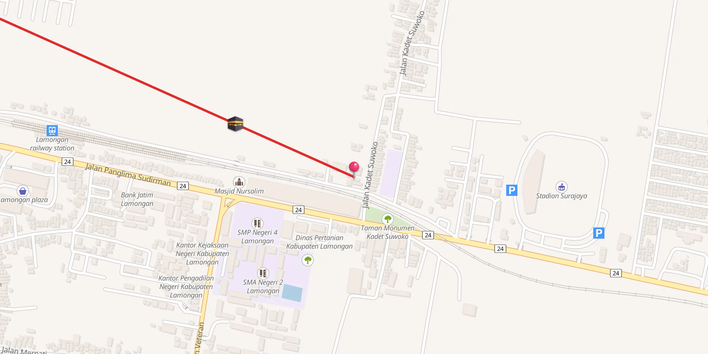 Carte de localisation : Mushollah An Nuur