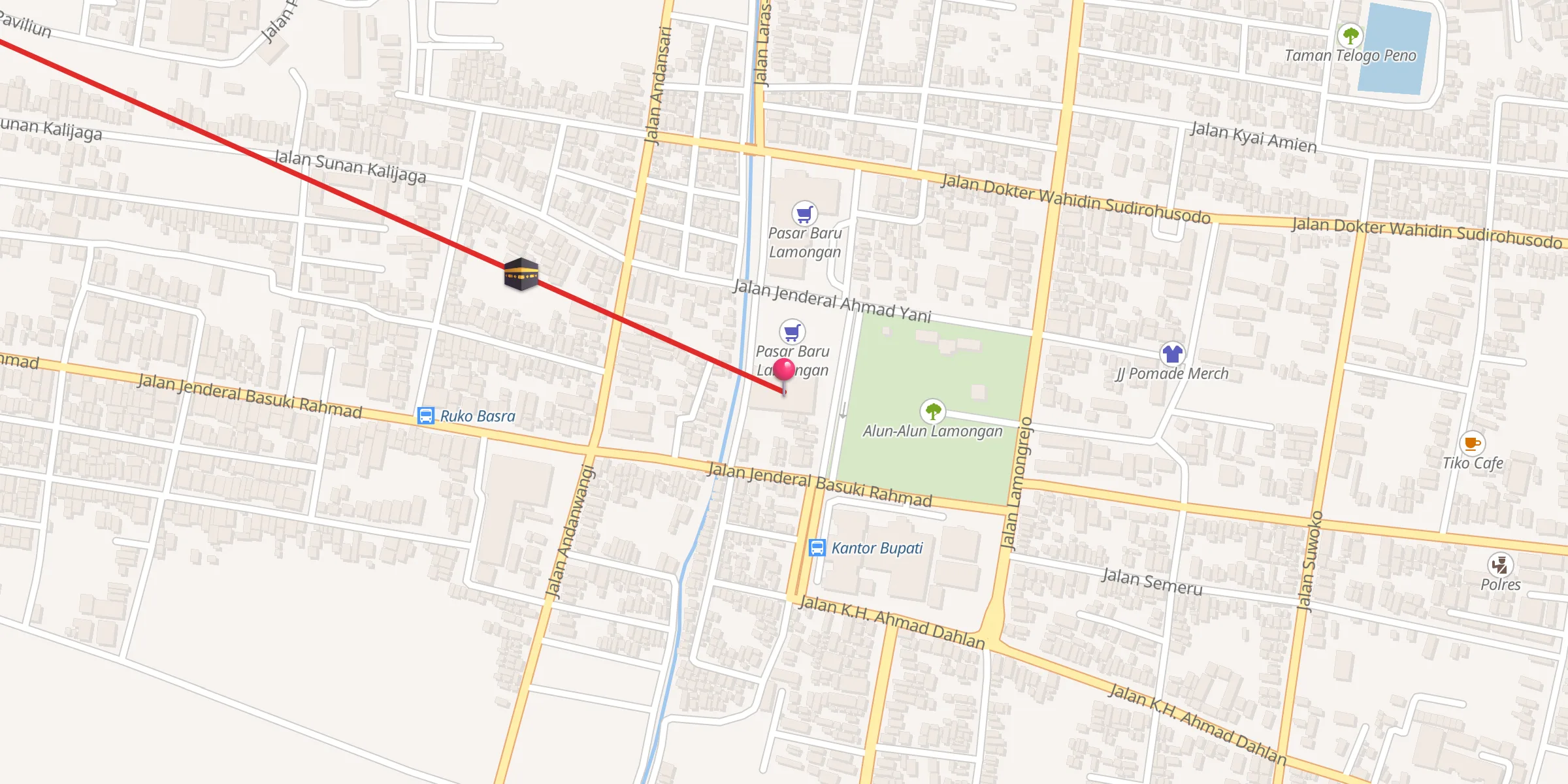 Carte de localisation : Masjing Agung Lamongan
