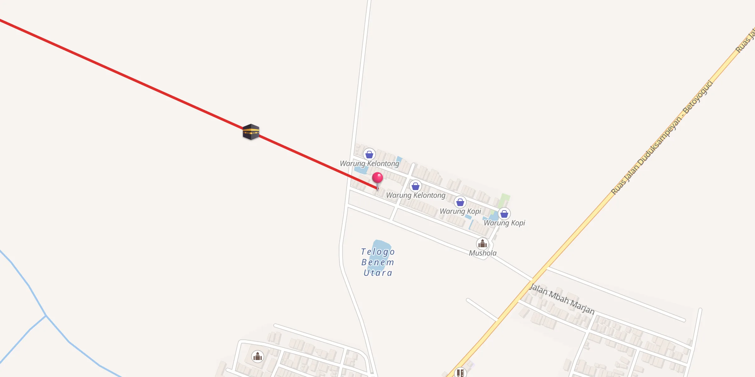 Carte de localisation : TPQ Al-Muttaqin