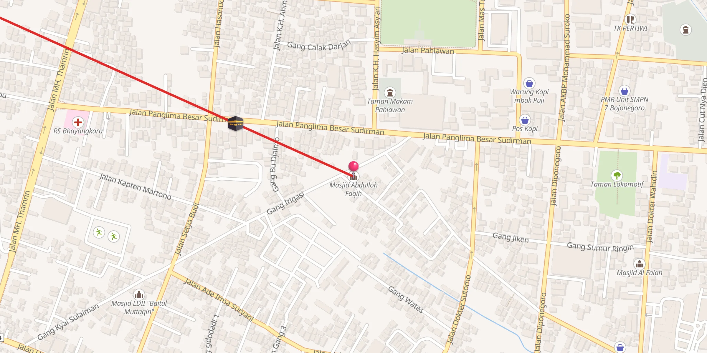 Carte de localisation : Masjid Abdulloh Faqih