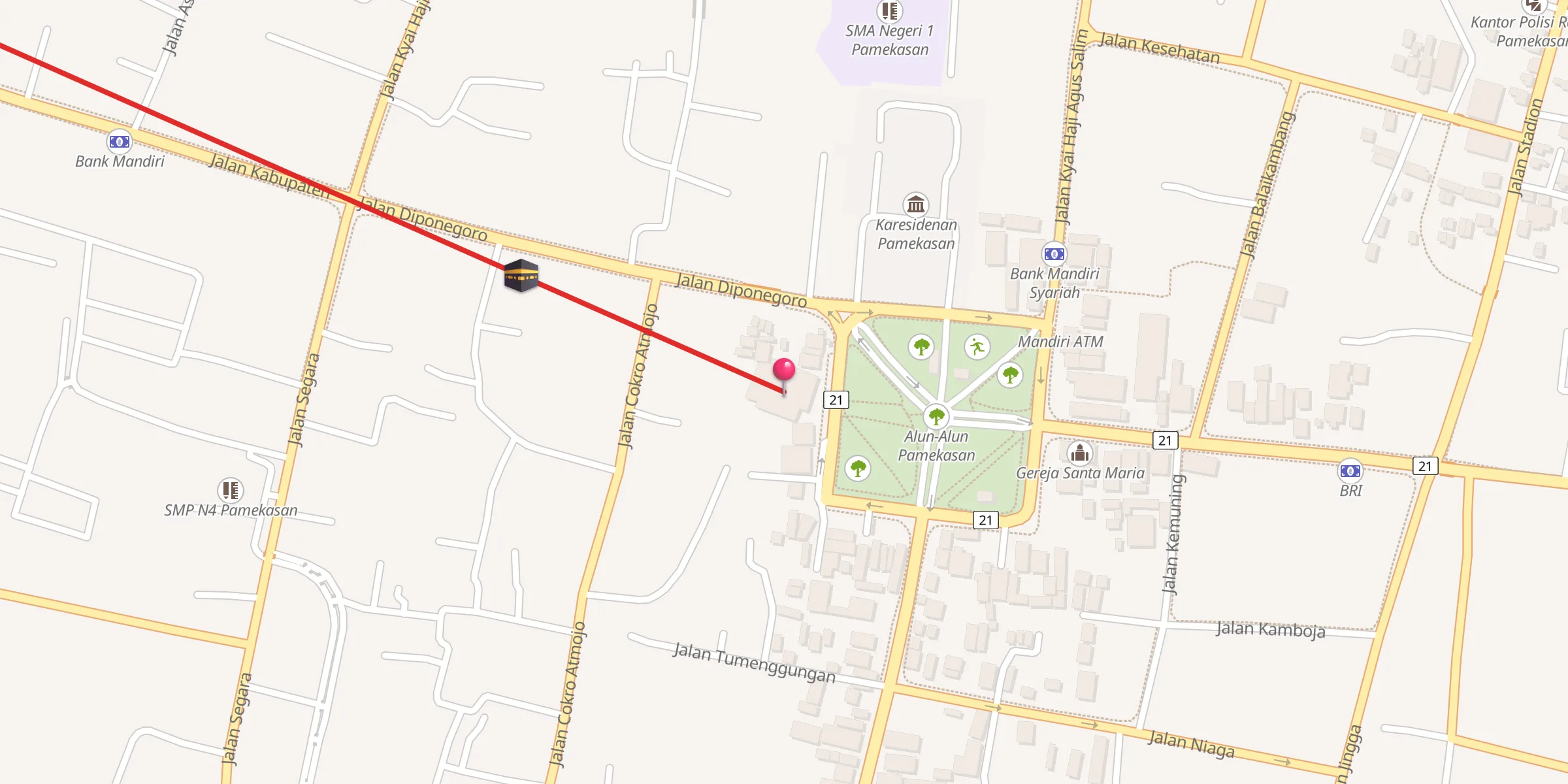 Carte de localisation : Masjid Jamik Asysuhada