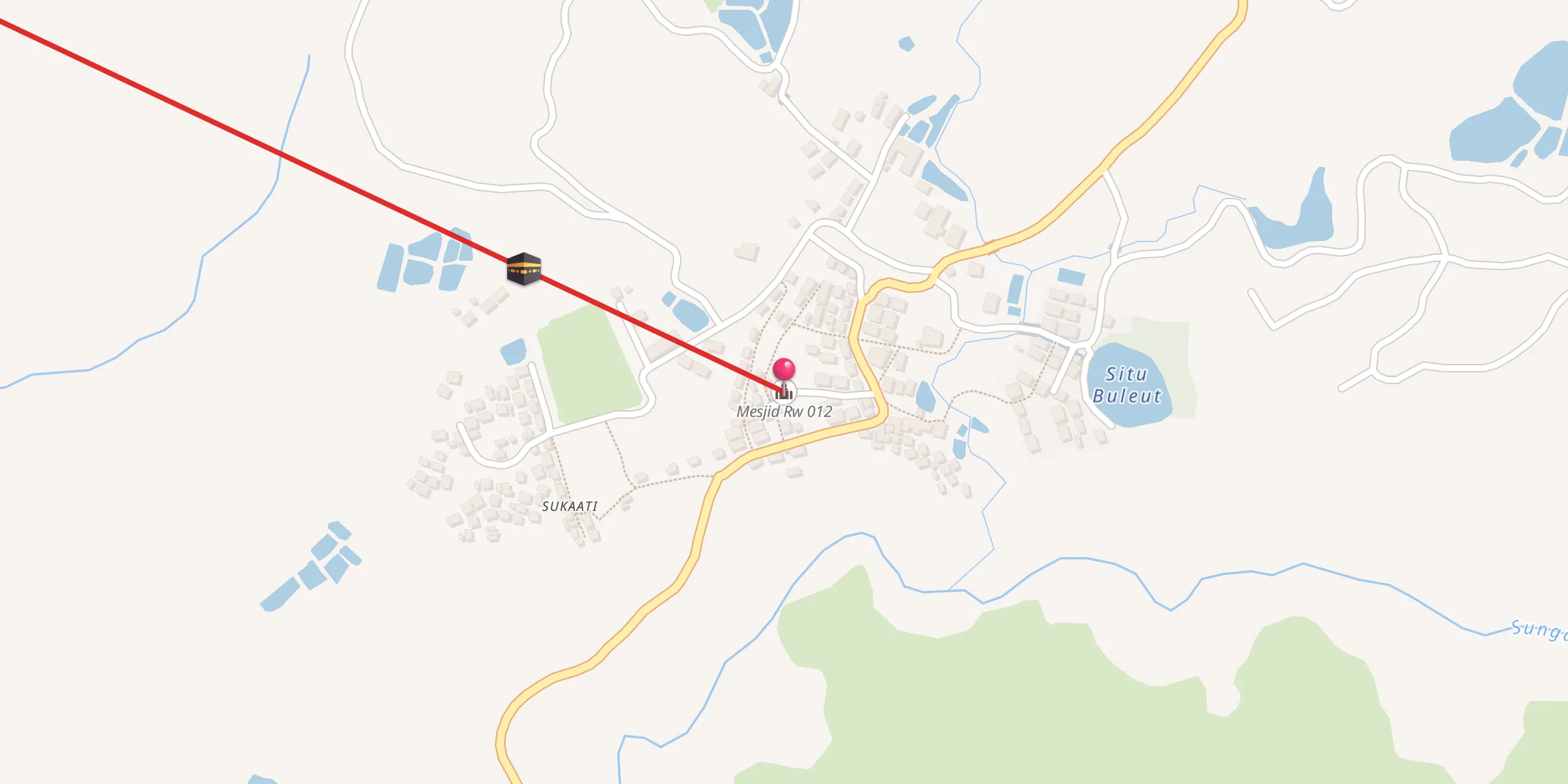 Carte de localisation : Mesjid Rw 012
