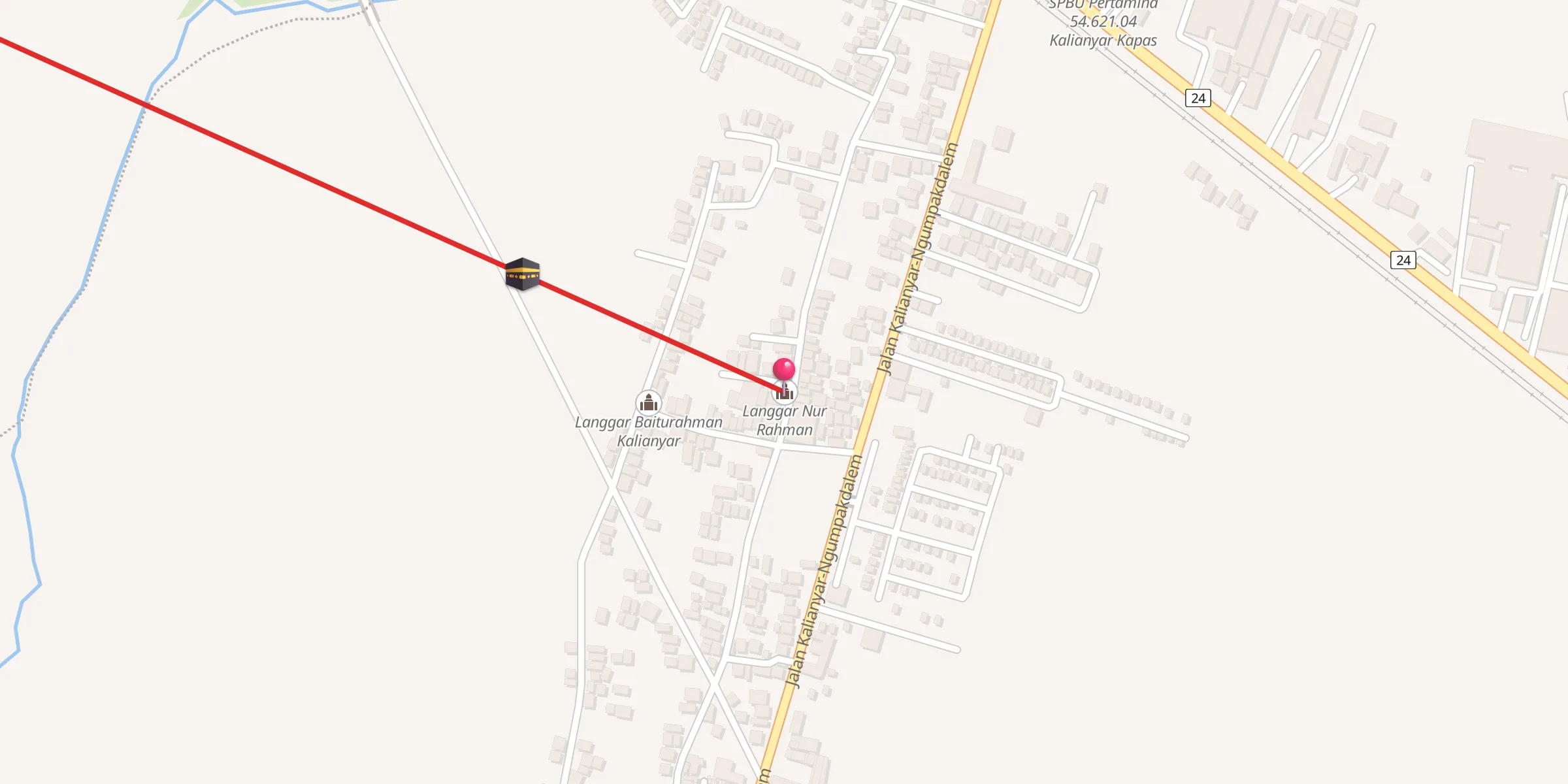 Carte de localisation : Langgar Nur Rahman