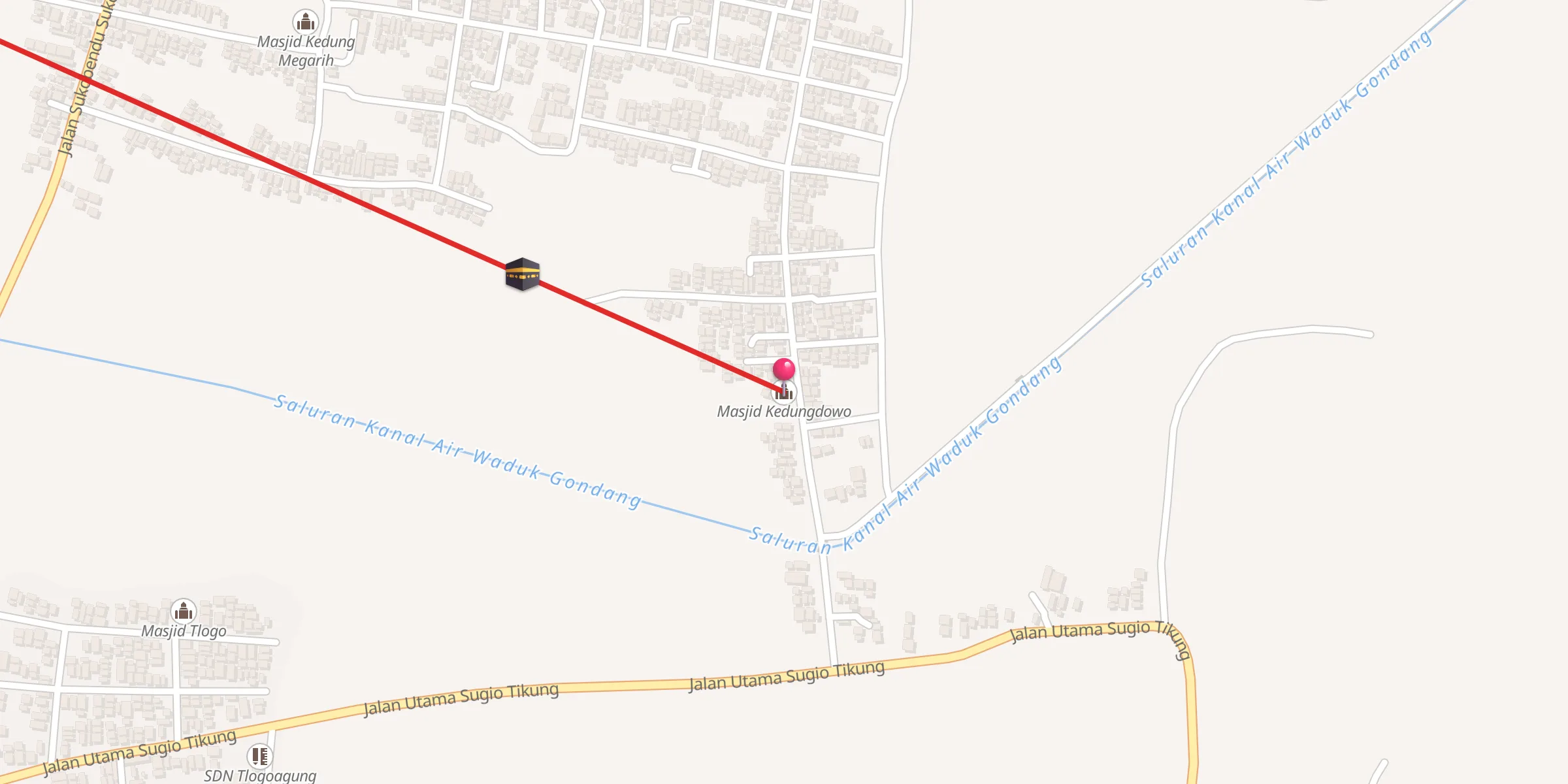 Carte de localisation : Masjid Kedungdowo