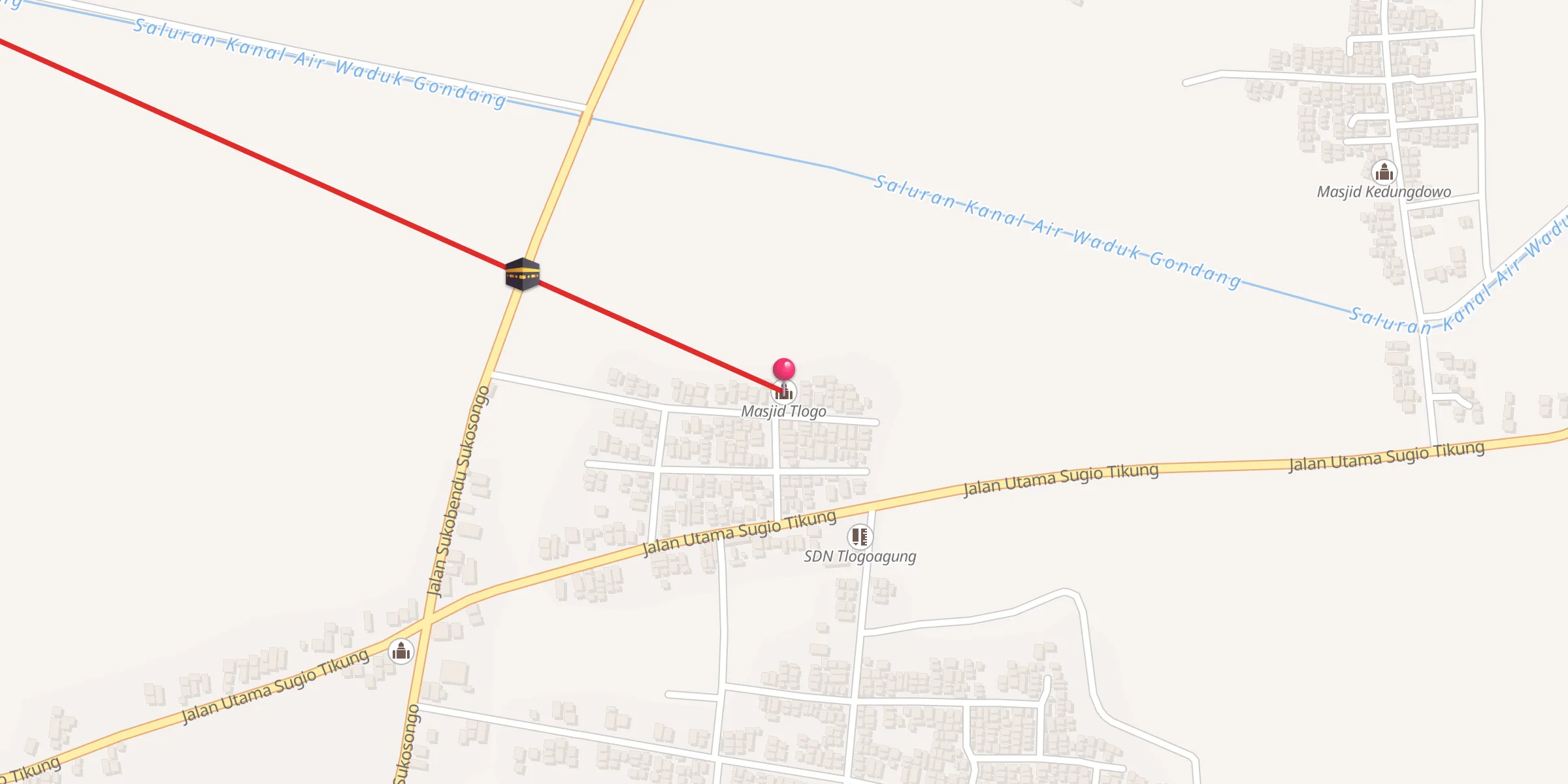 Carte de localisation : Masjid Tlogo
