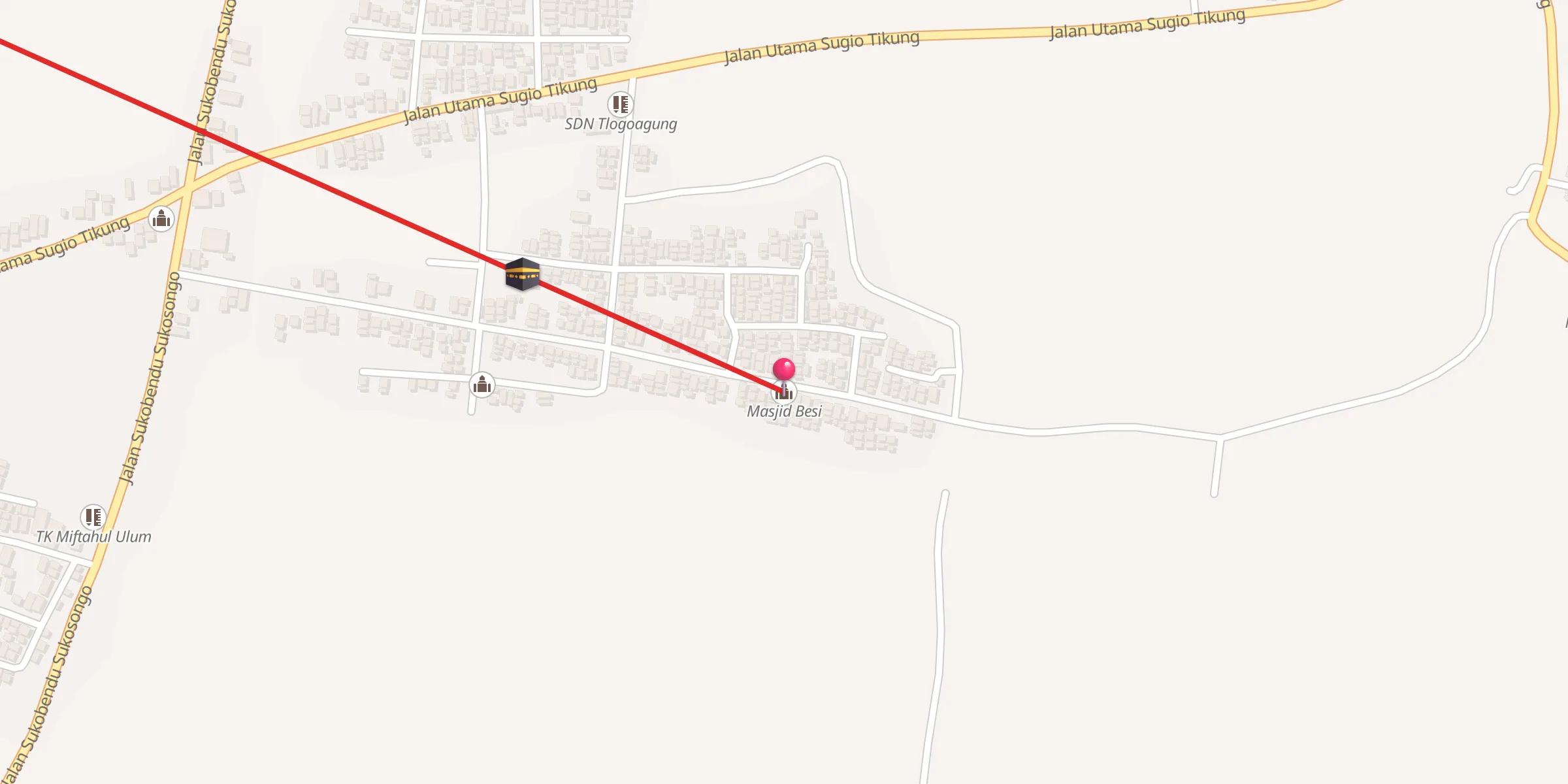 Carte de localisation : Masjid Besi