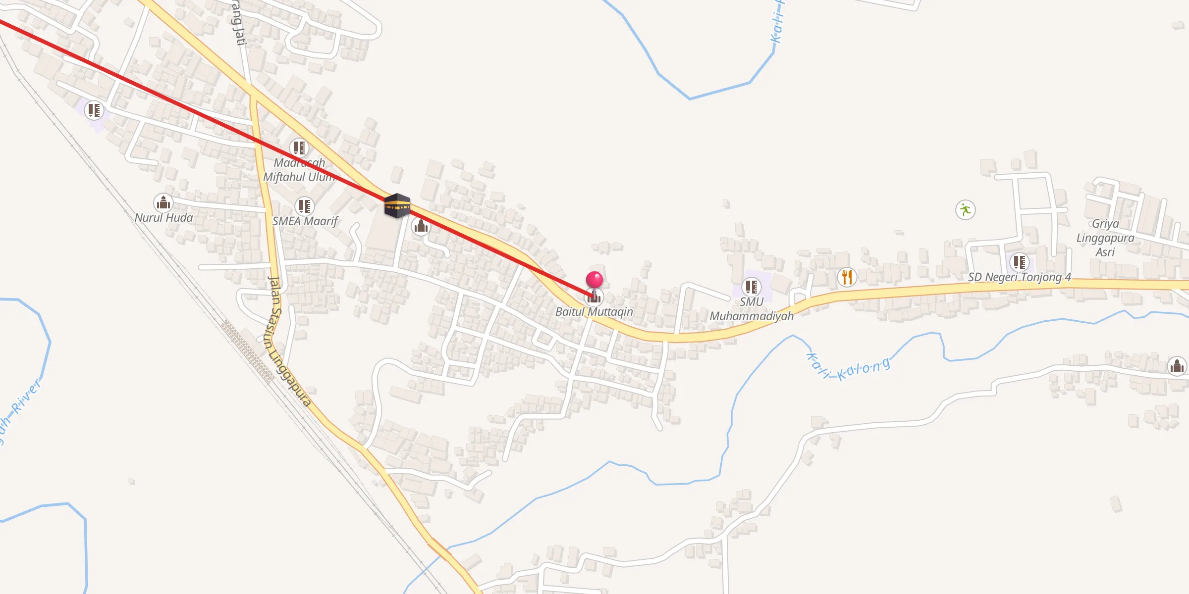 Carte de localisation : Baitul Muttaqin