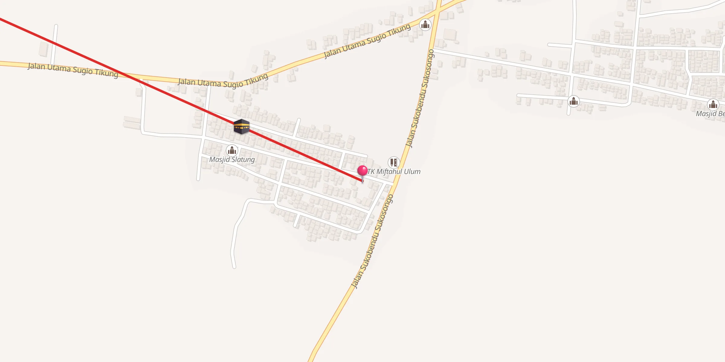 Carte de localisation : Musholla Al-Ghozali