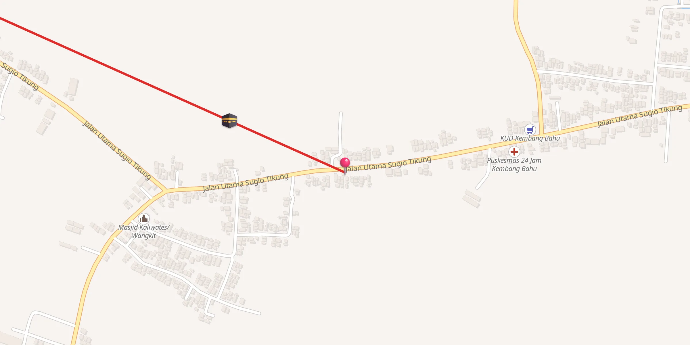 Carte de localisation : Musholla Kaliwates