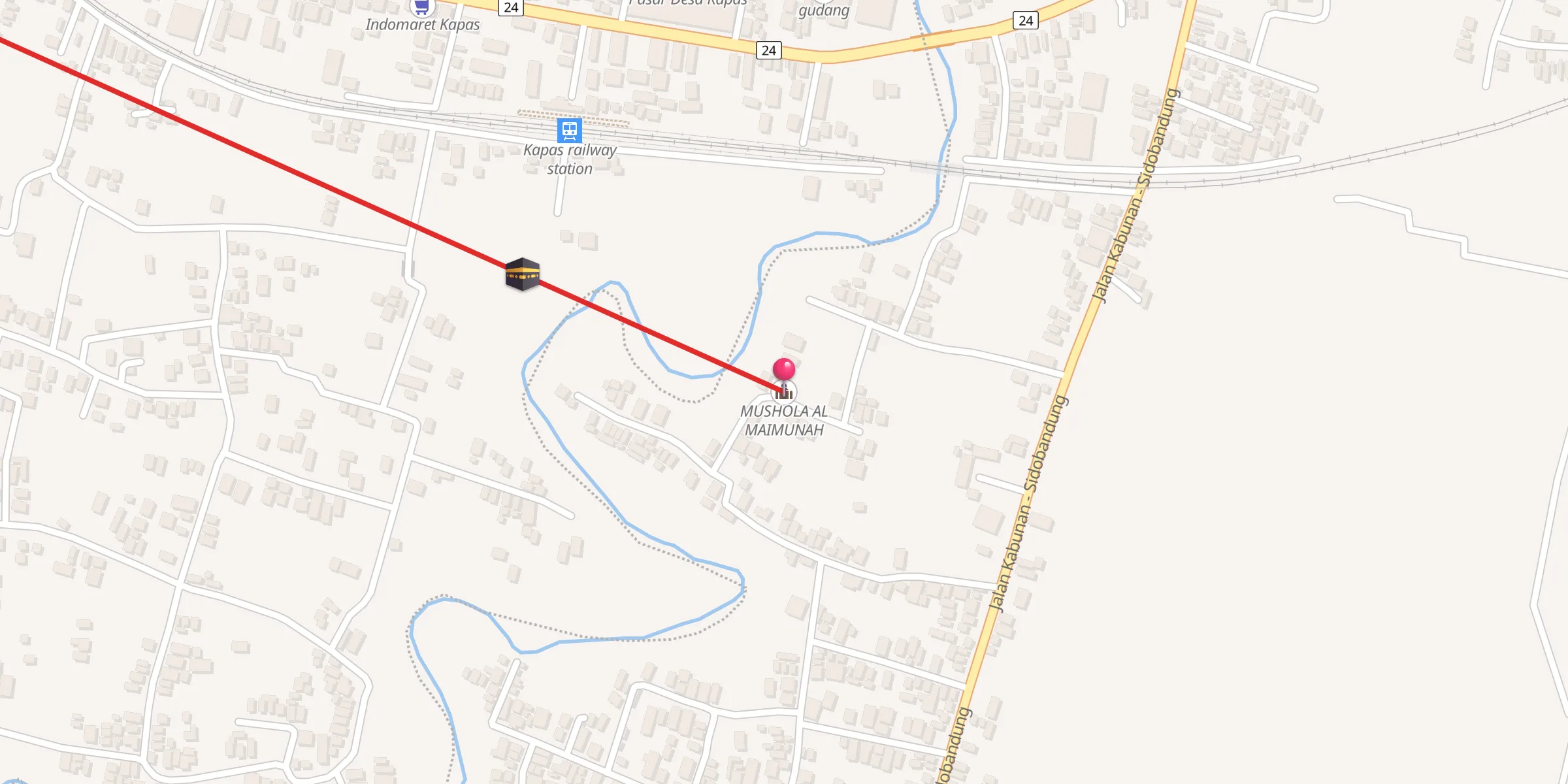 Carte de localisation : MUSHOLA AL MAIMUNAH