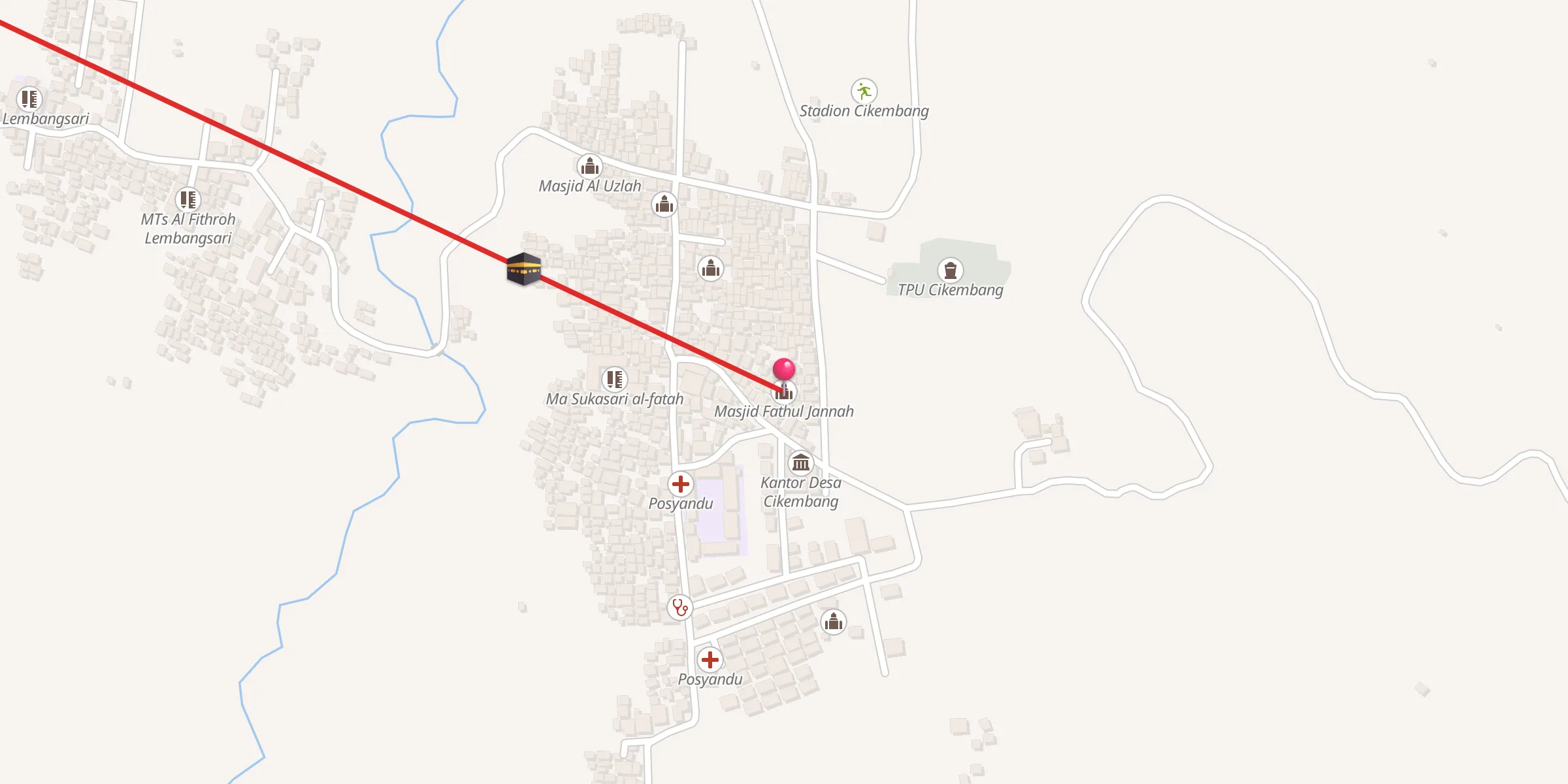 Carte de localisation : Masjid Fathul Jannah