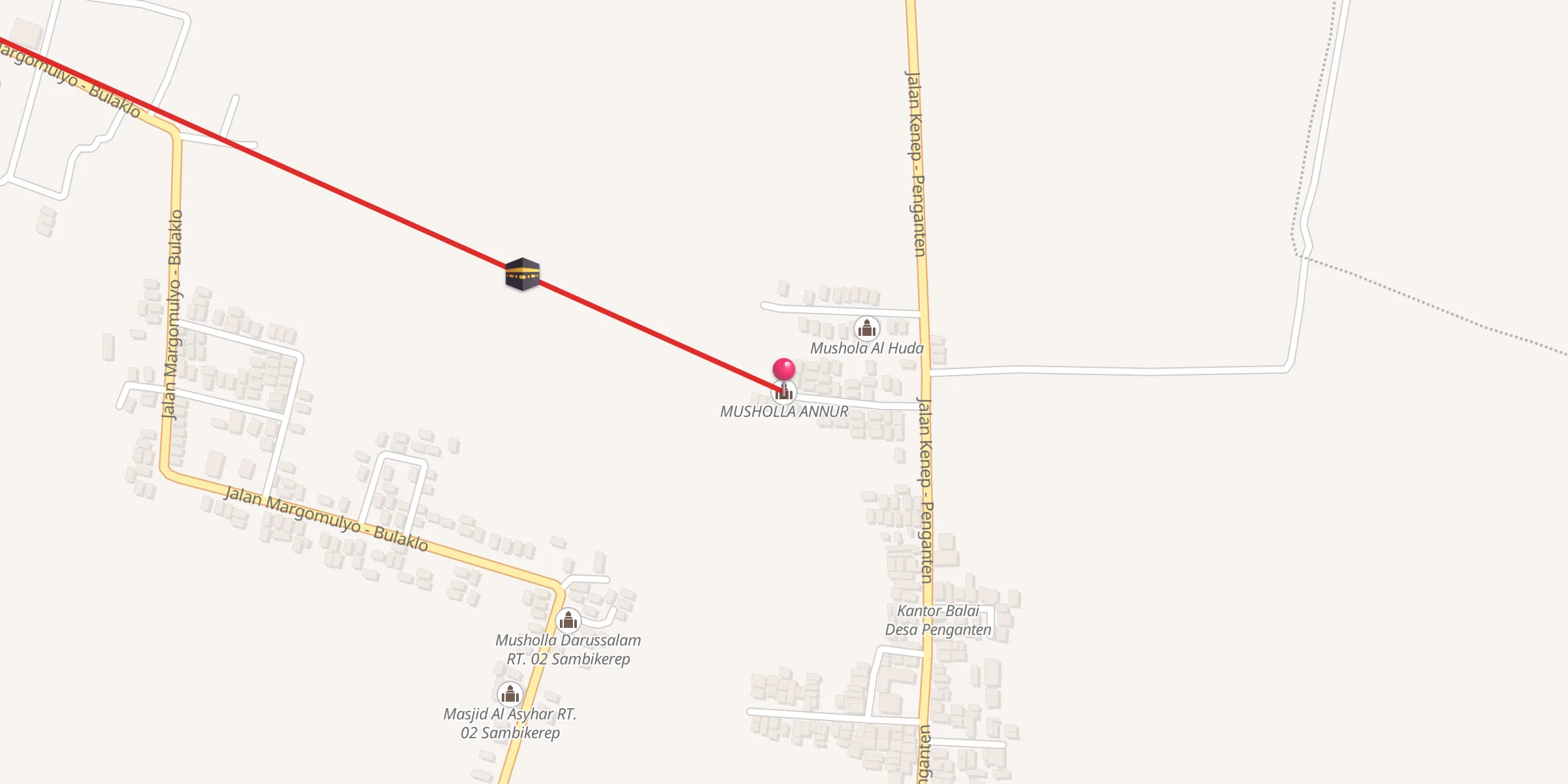 Carte de localisation : MUSHOLLA ANNUR