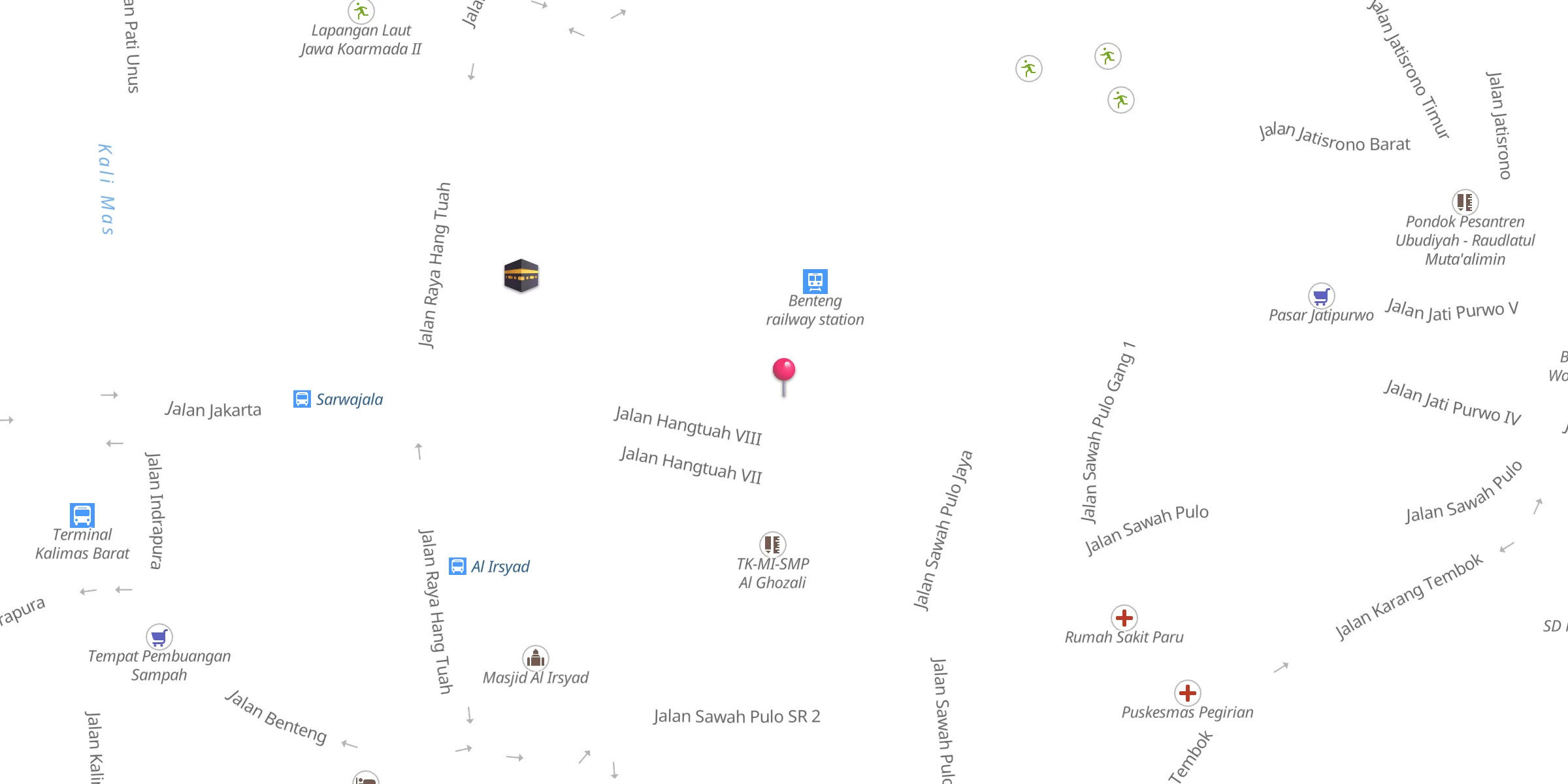 Carte de localisation : Masjid  Riyadhul Muttaqin