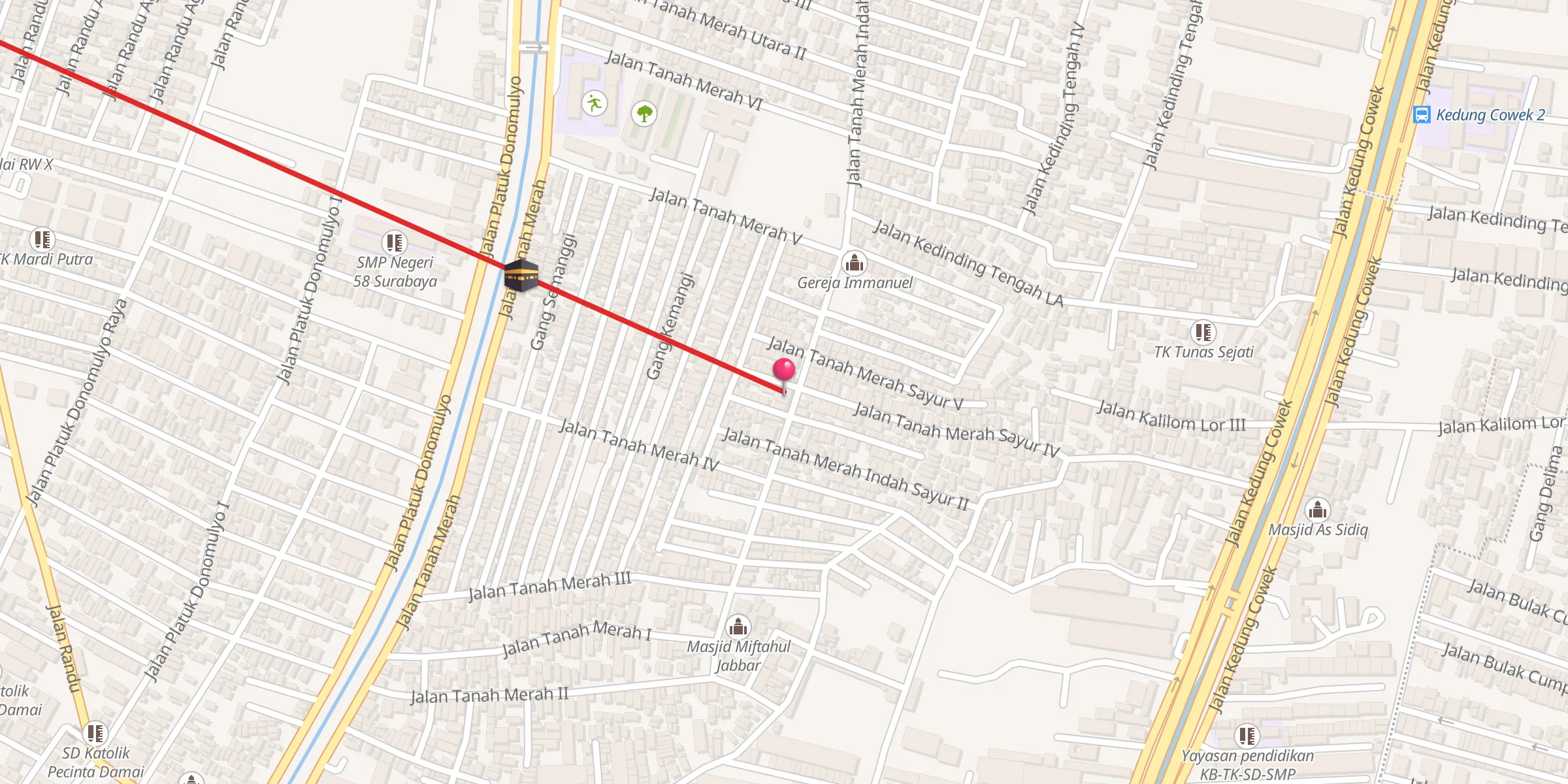 Carte de localisation : Masjid Nurul Hidayah