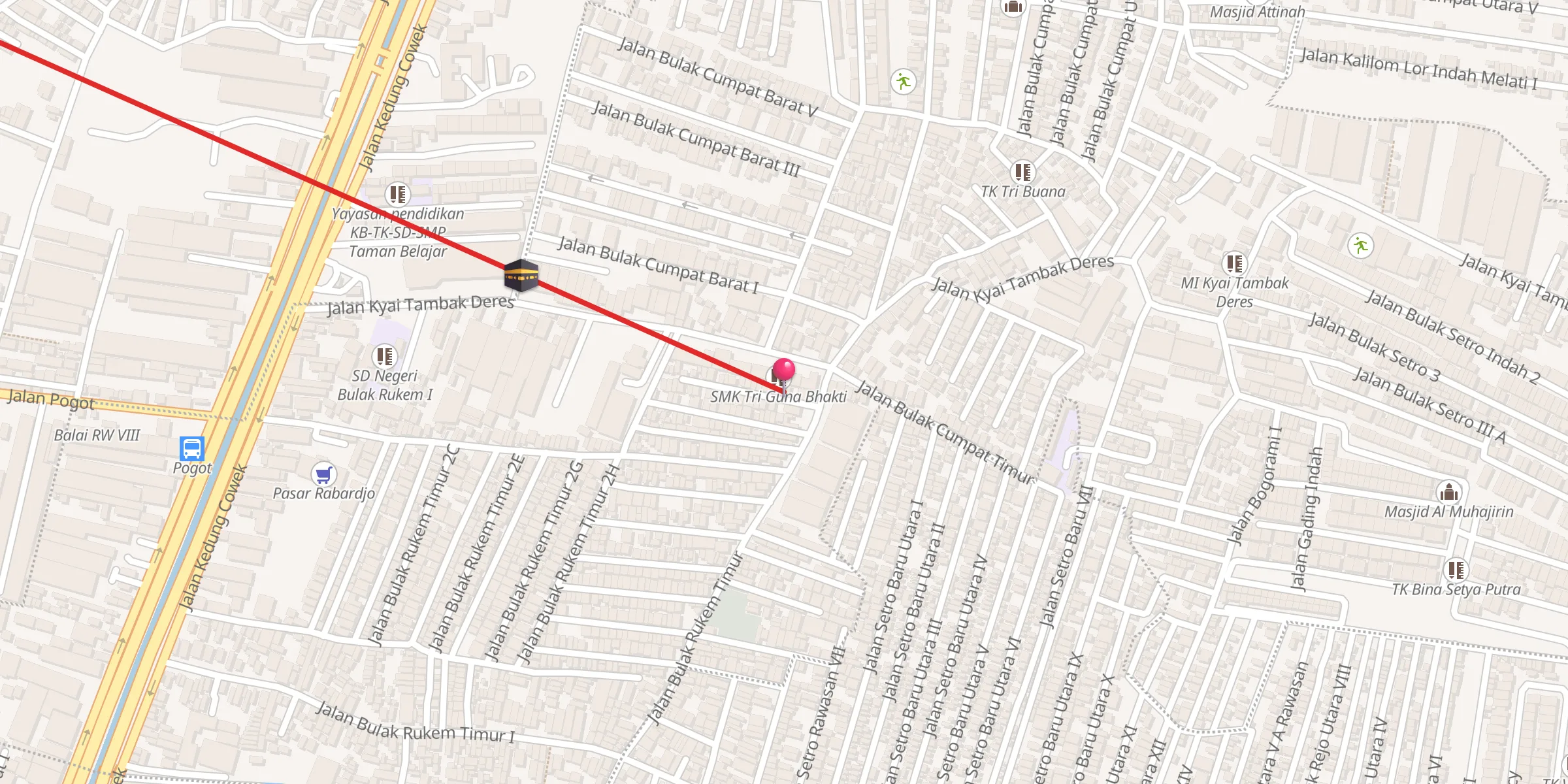 Carte de localisation : Majid Sabilur Rosyidin
