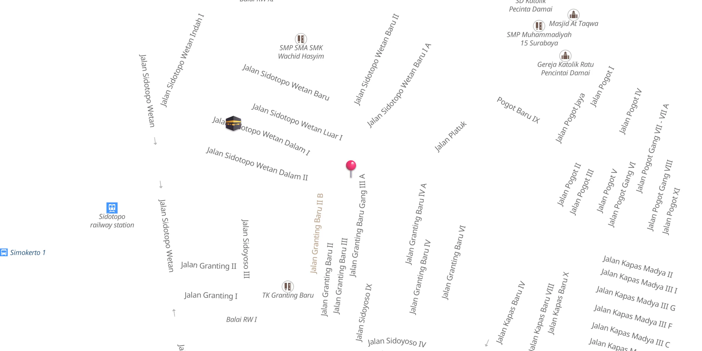 Carte de localisation : Masjid Al Amin