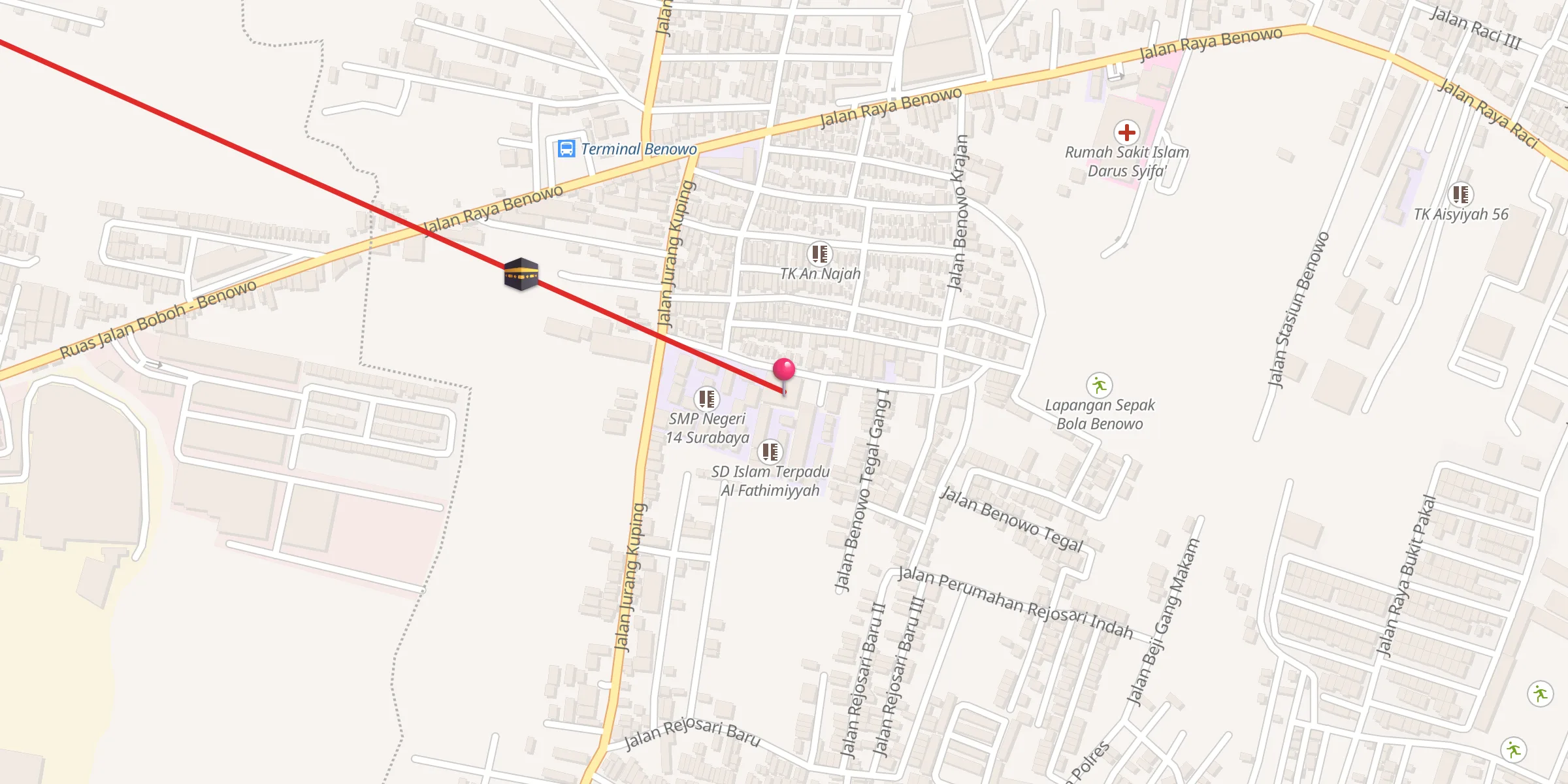 Carte de localisation : Masjid Al Ikhlas