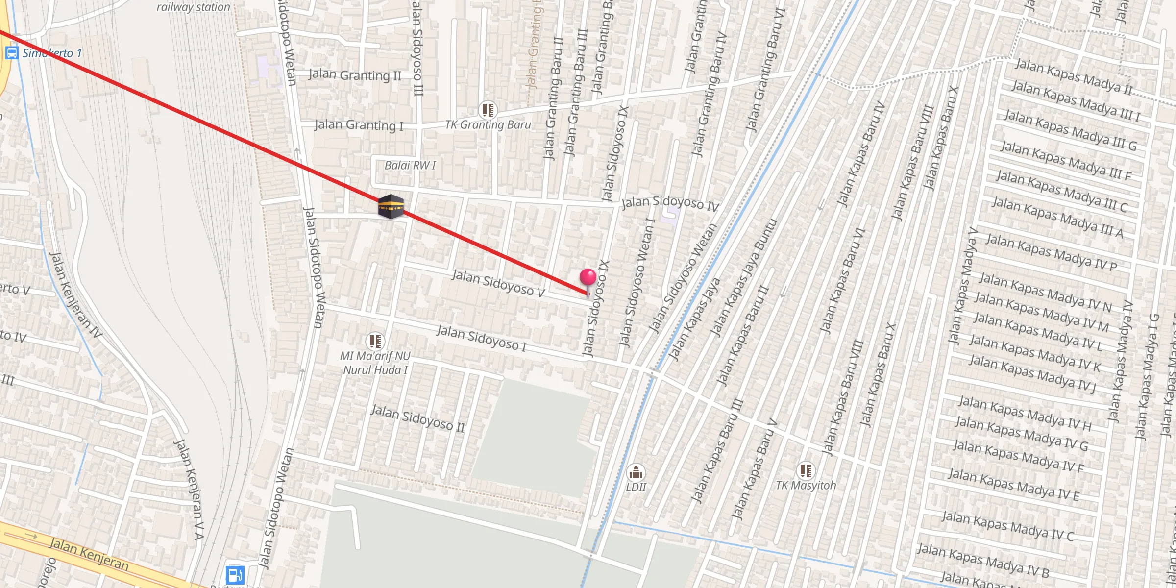 Carte de localisation : Masjid Ahmad Yani