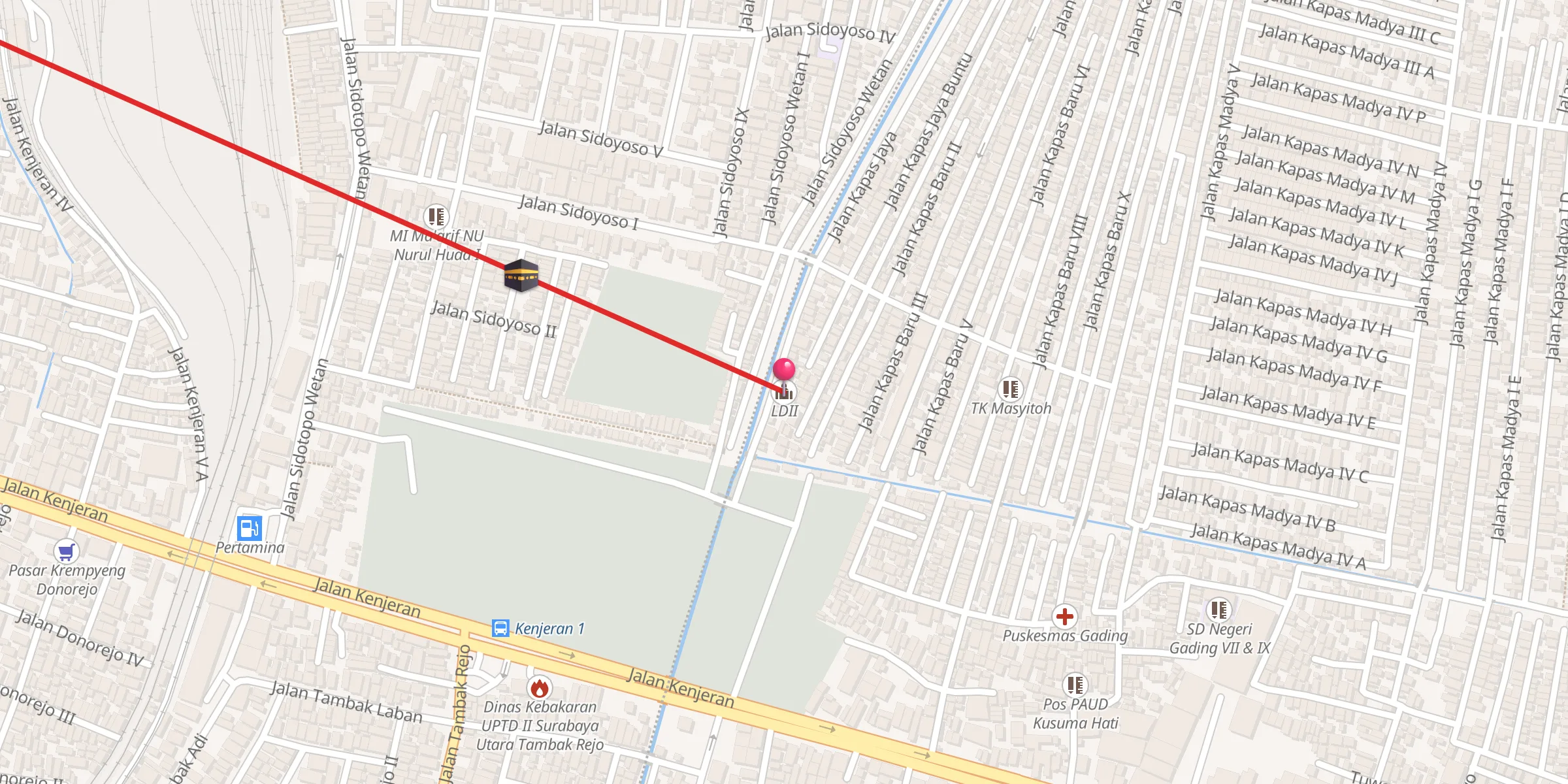 Carte de localisation : LDII