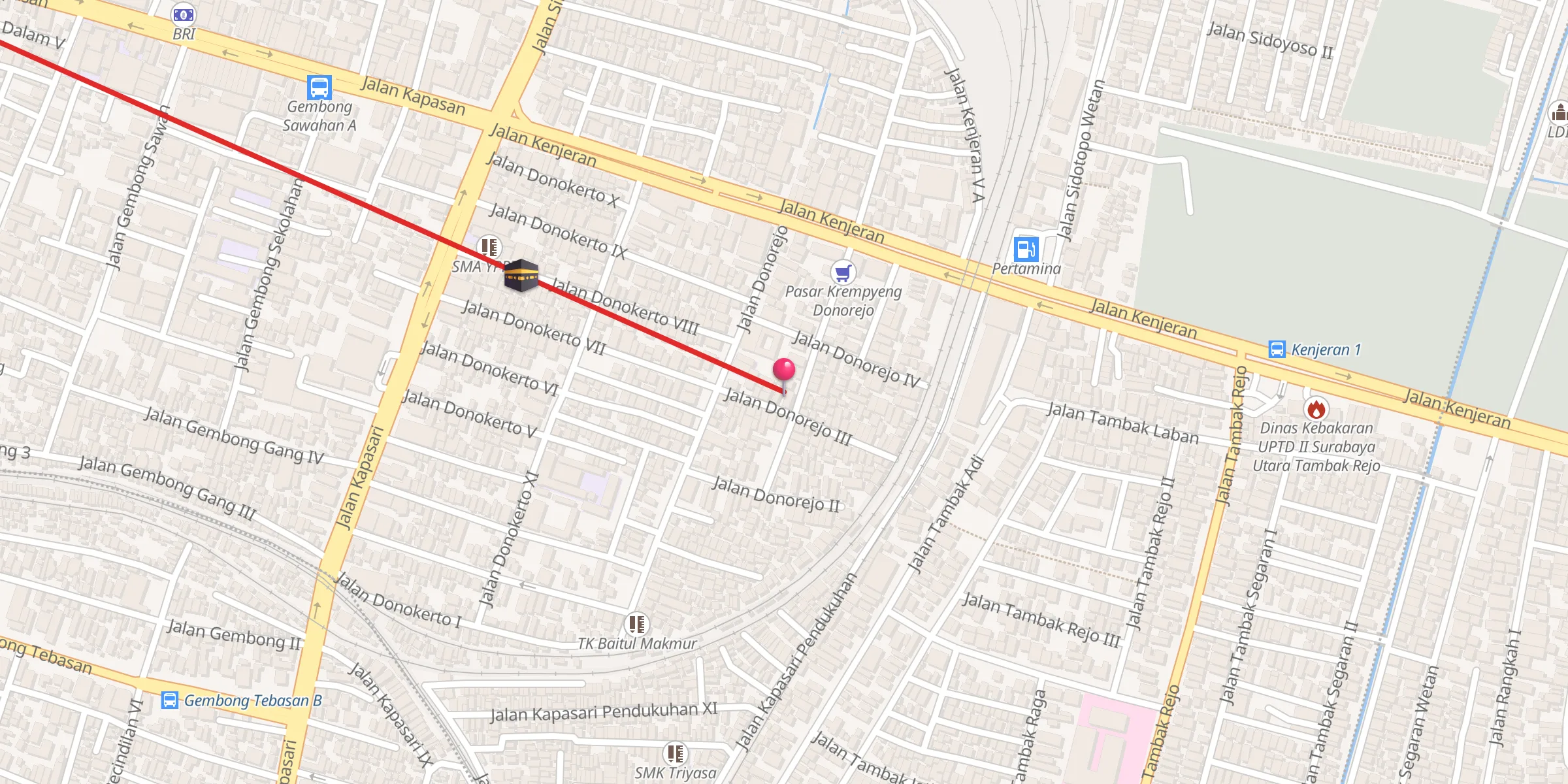 Carte de localisation : Masjid