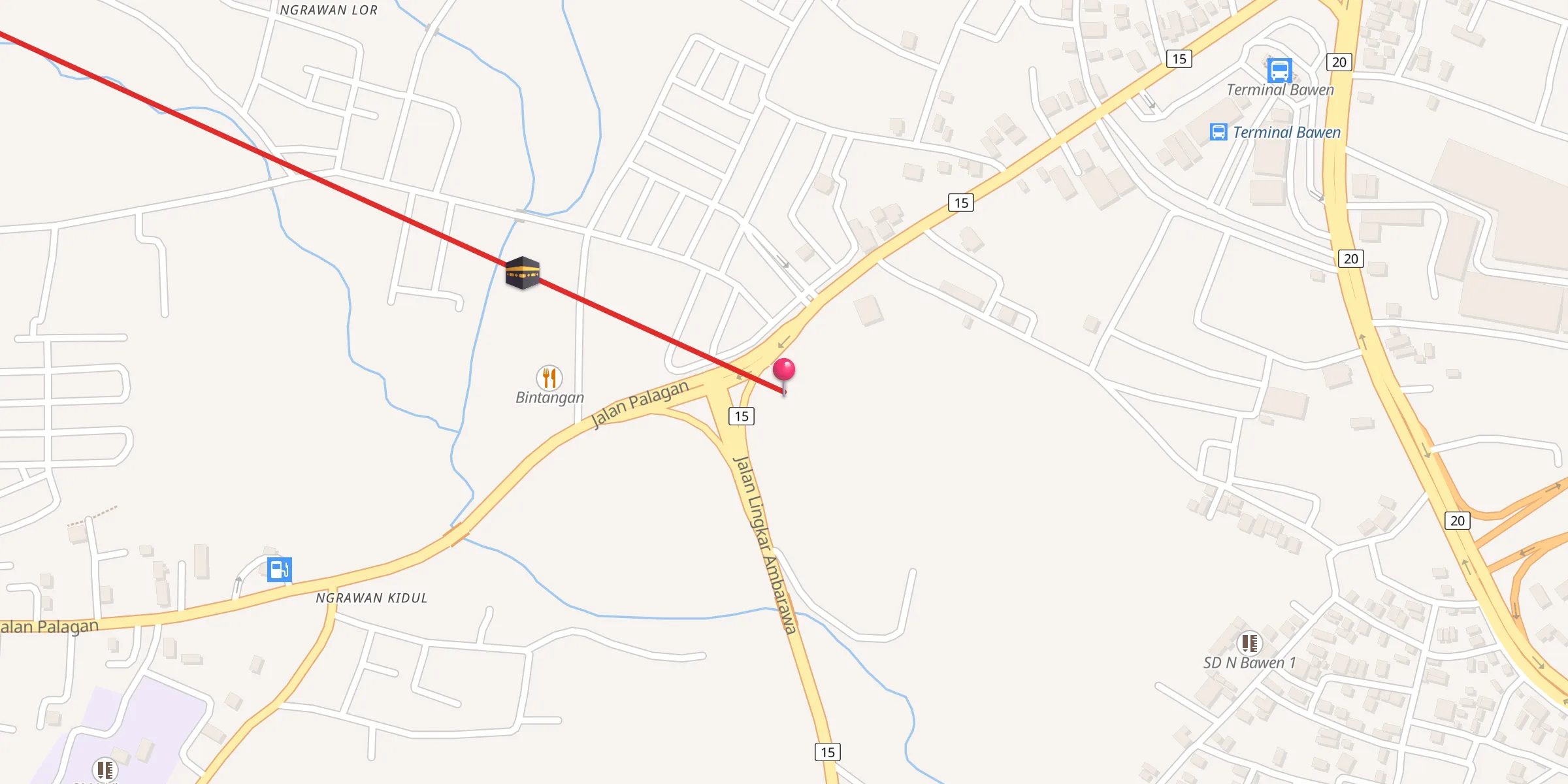Carte de localisation : Markaz Tabliq Wilayah Ambarawa