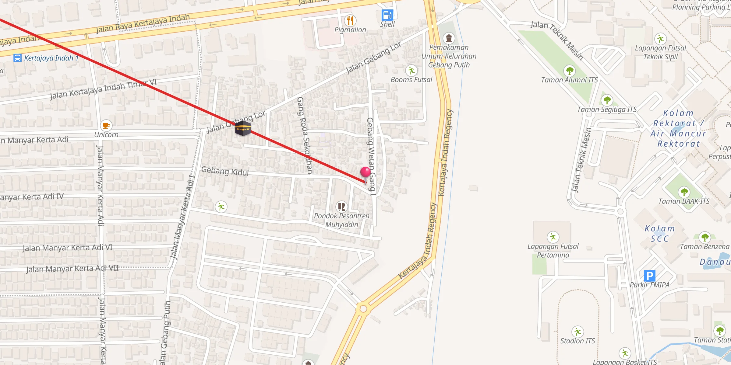 Carte de localisation : Langgar Wakaf Al-Hidayah