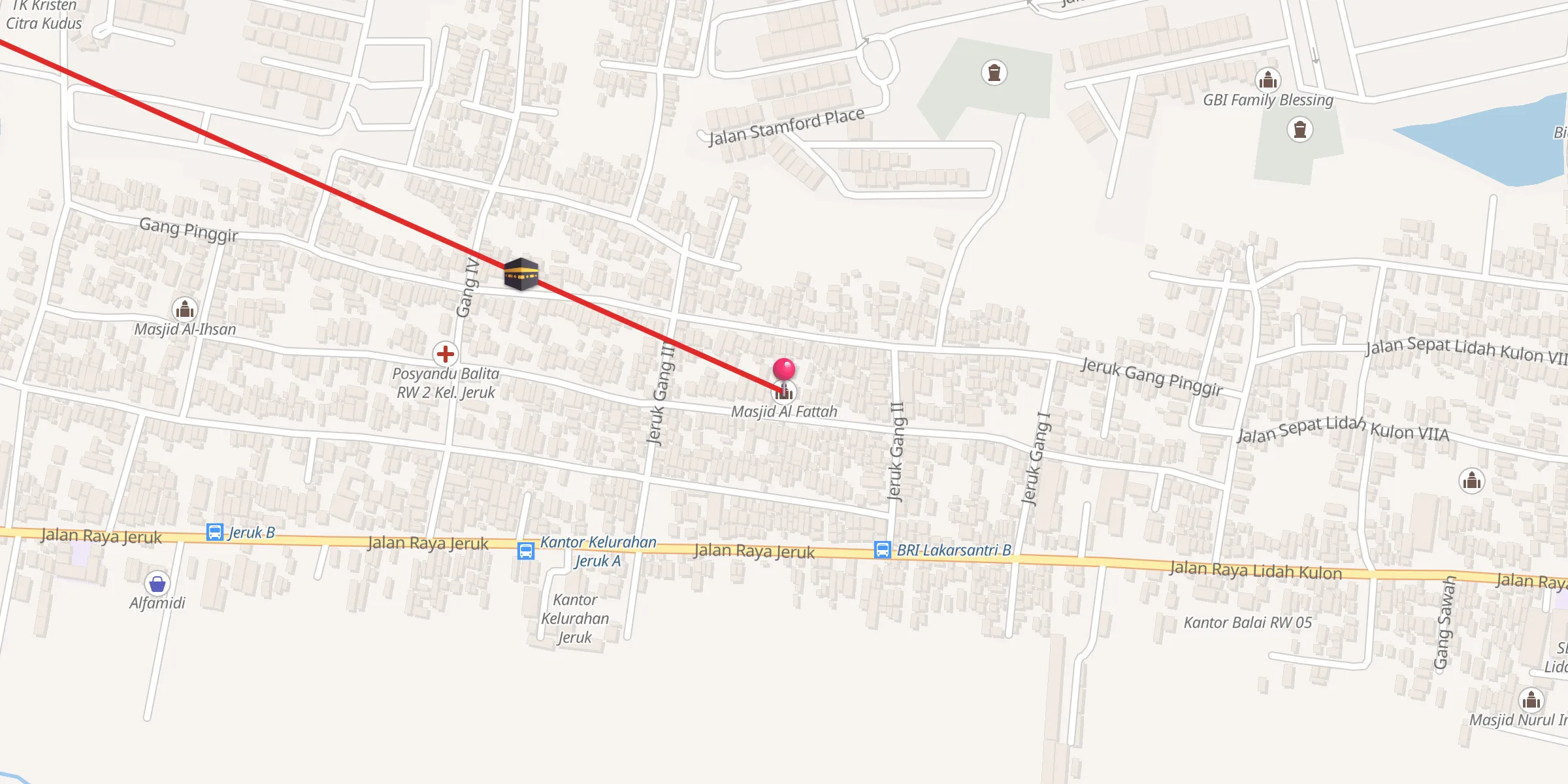Carte de localisation : Masjid Al Fattah