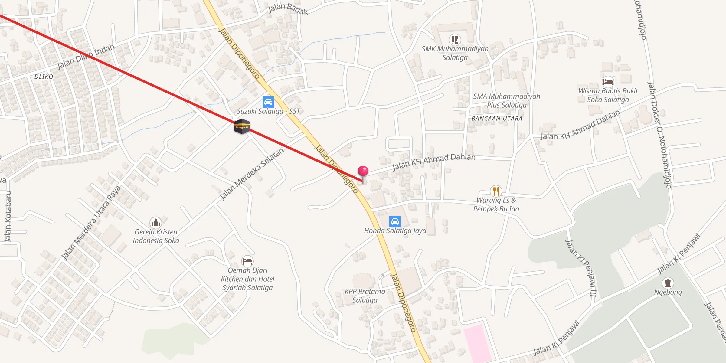 Carte de localisation : Masjid Al Mujahidin