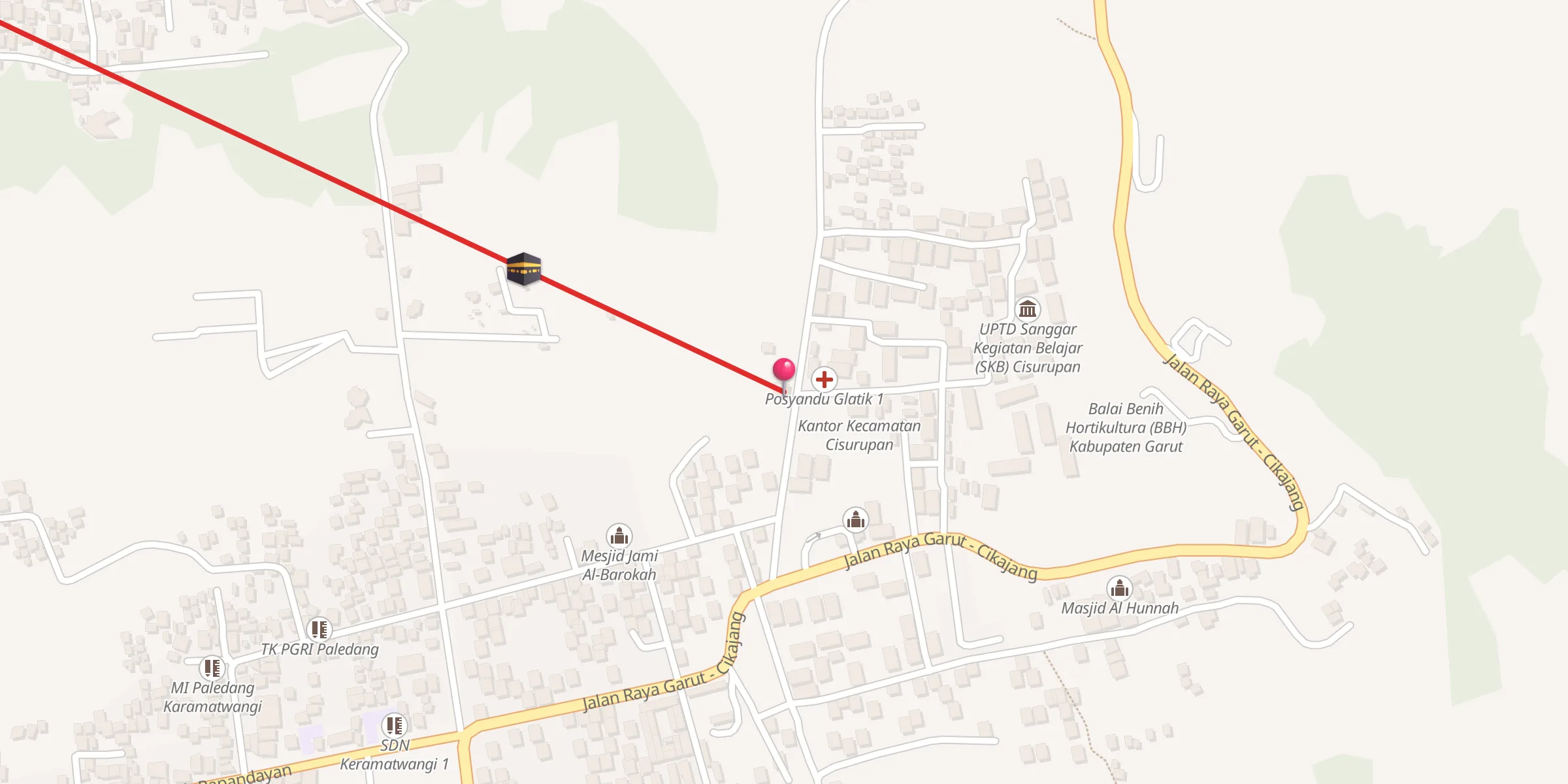 Carte de localisation : Mesjid Jami Al Ikhlas