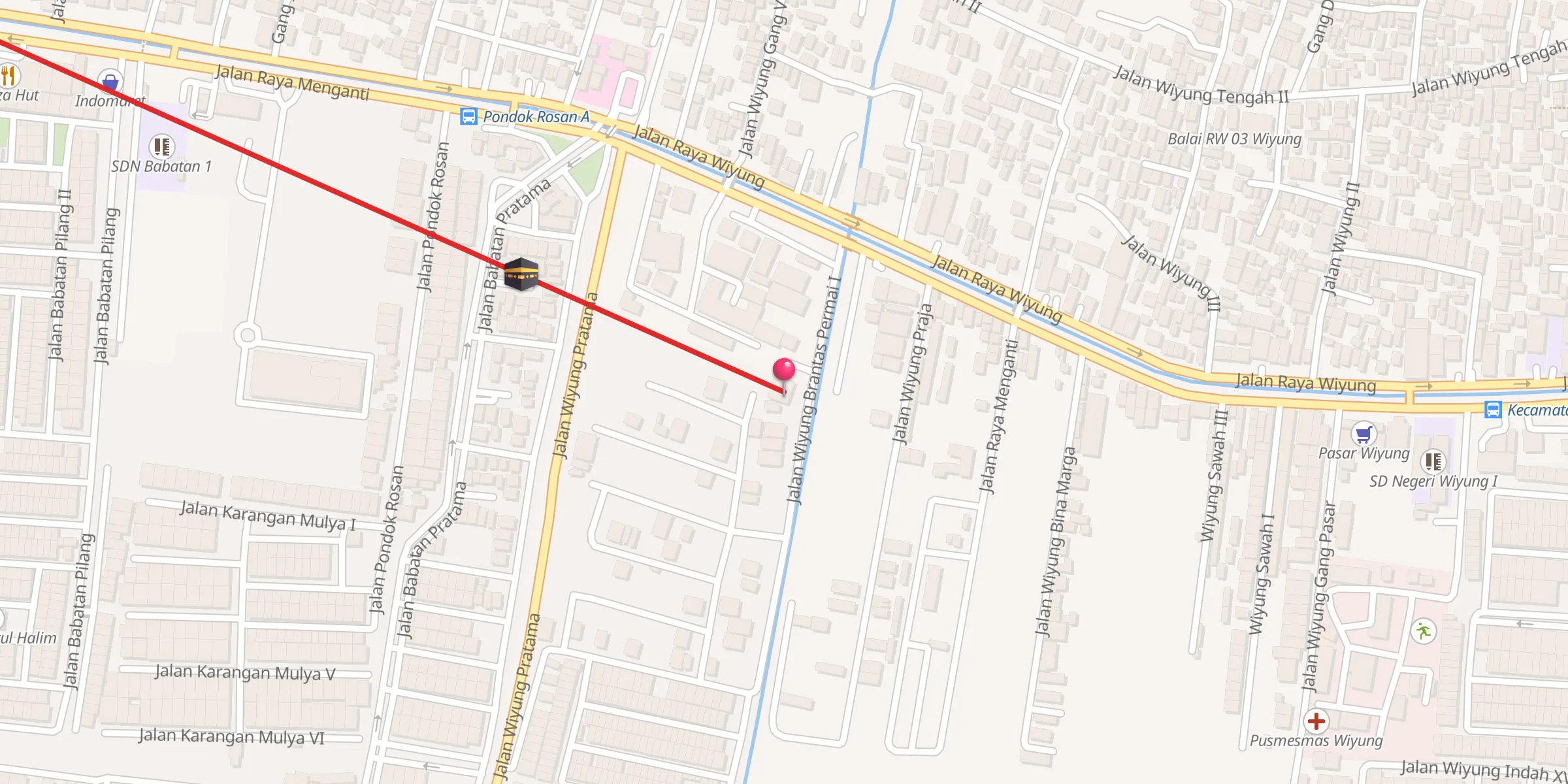 Carte de localisation : Masjid Al Hidayah