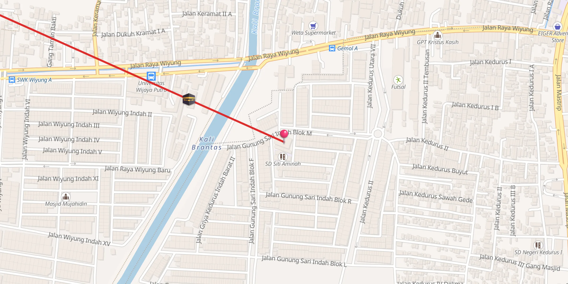 Carte de localisation : Masjid Abu Adenan