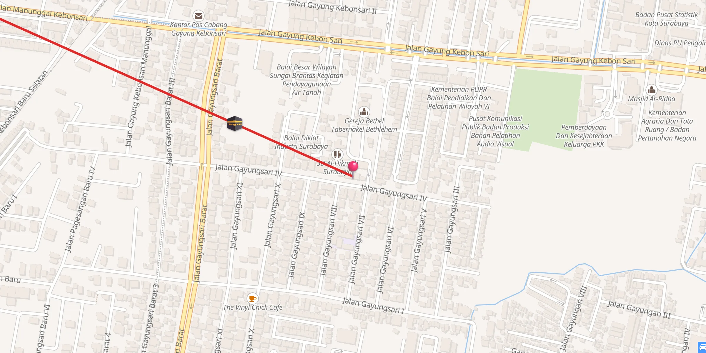 Carte de localisation : Masjid Al Hikmah