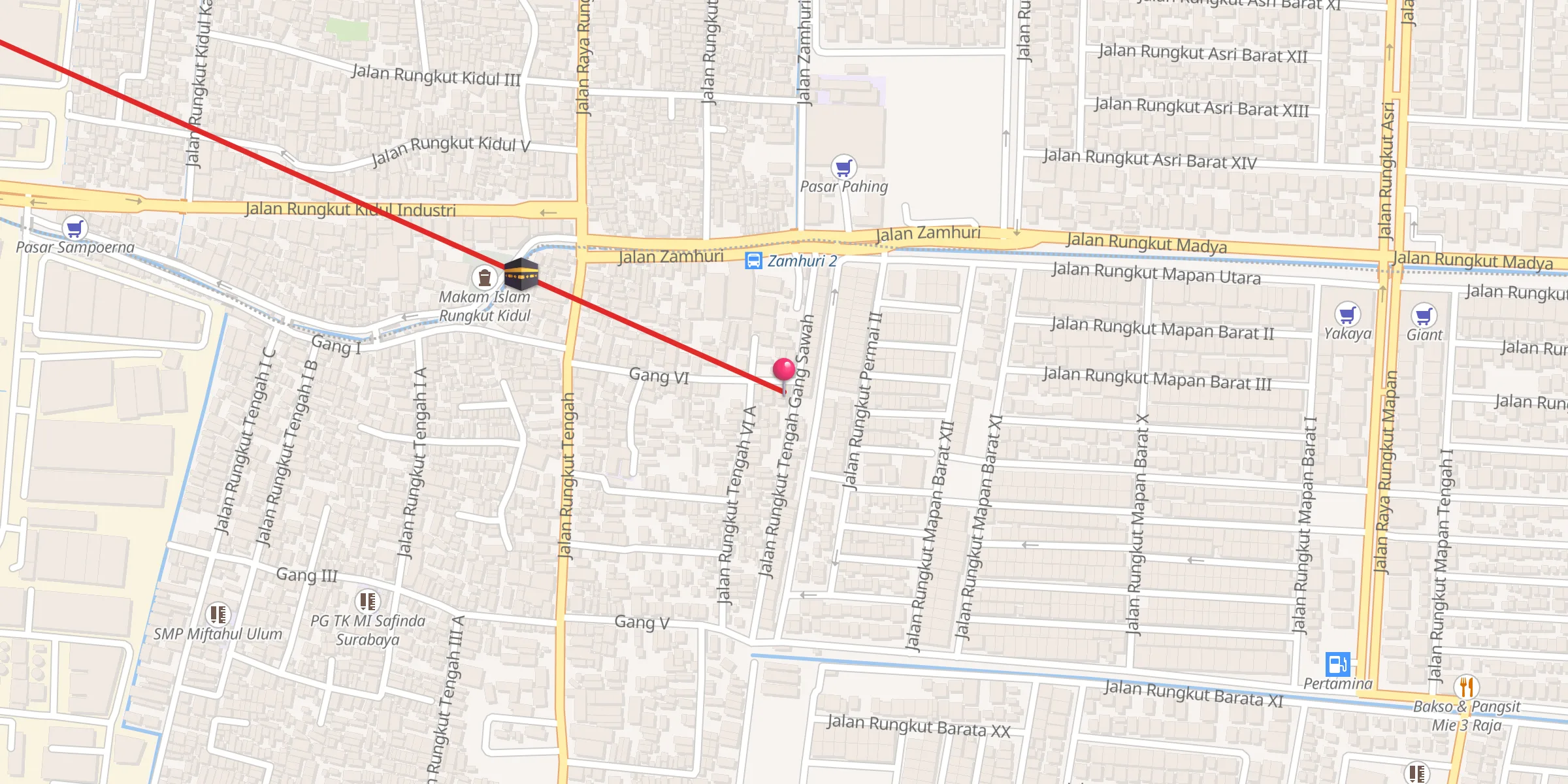 Carte de localisation : Masjid Al Ikhlas