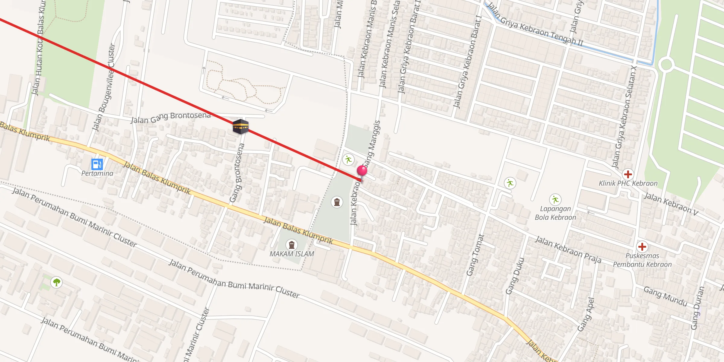 Carte de localisation : Masjid Al Barokah