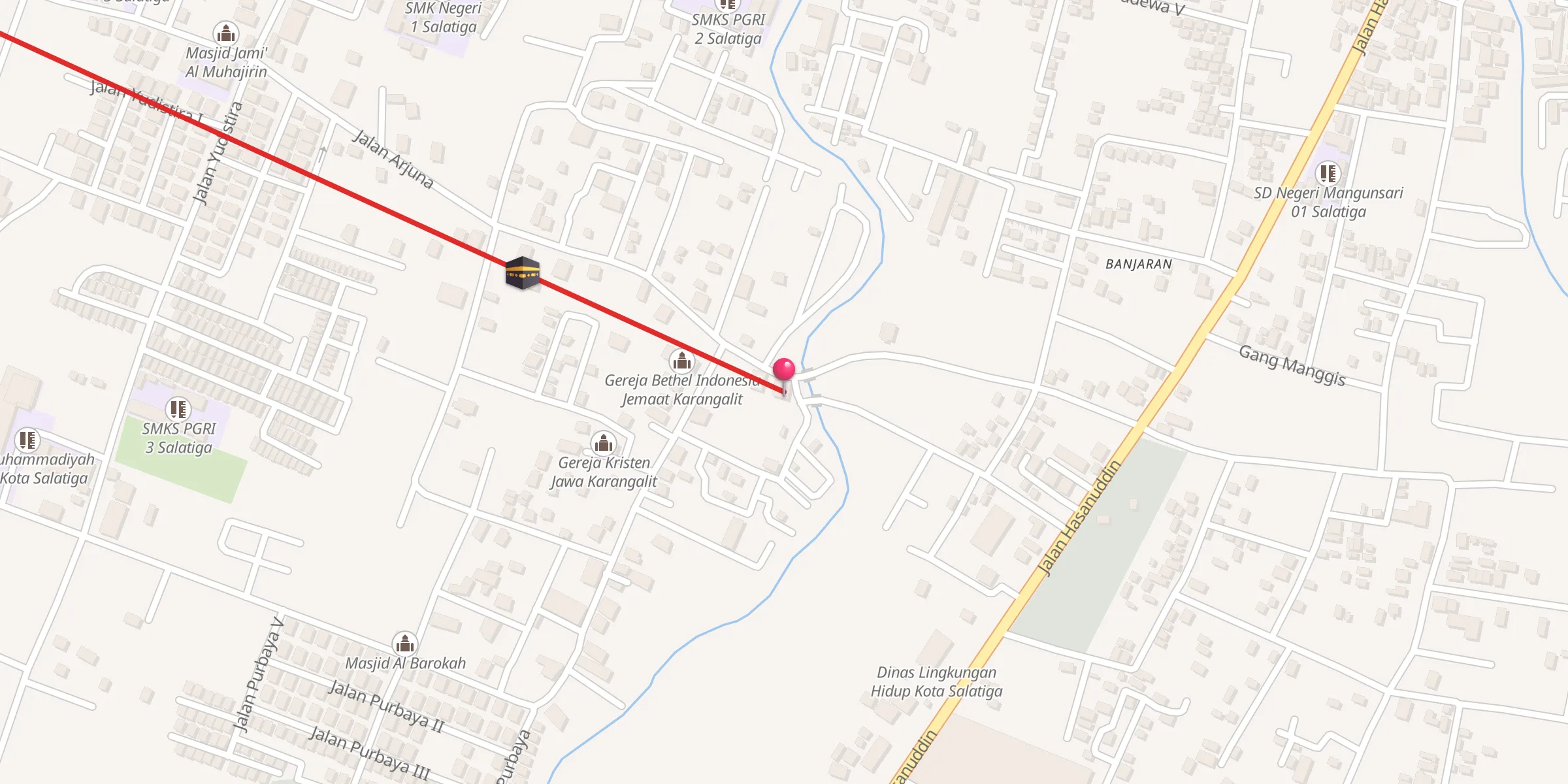 Carte de localisation : Masjid Al Hidayah