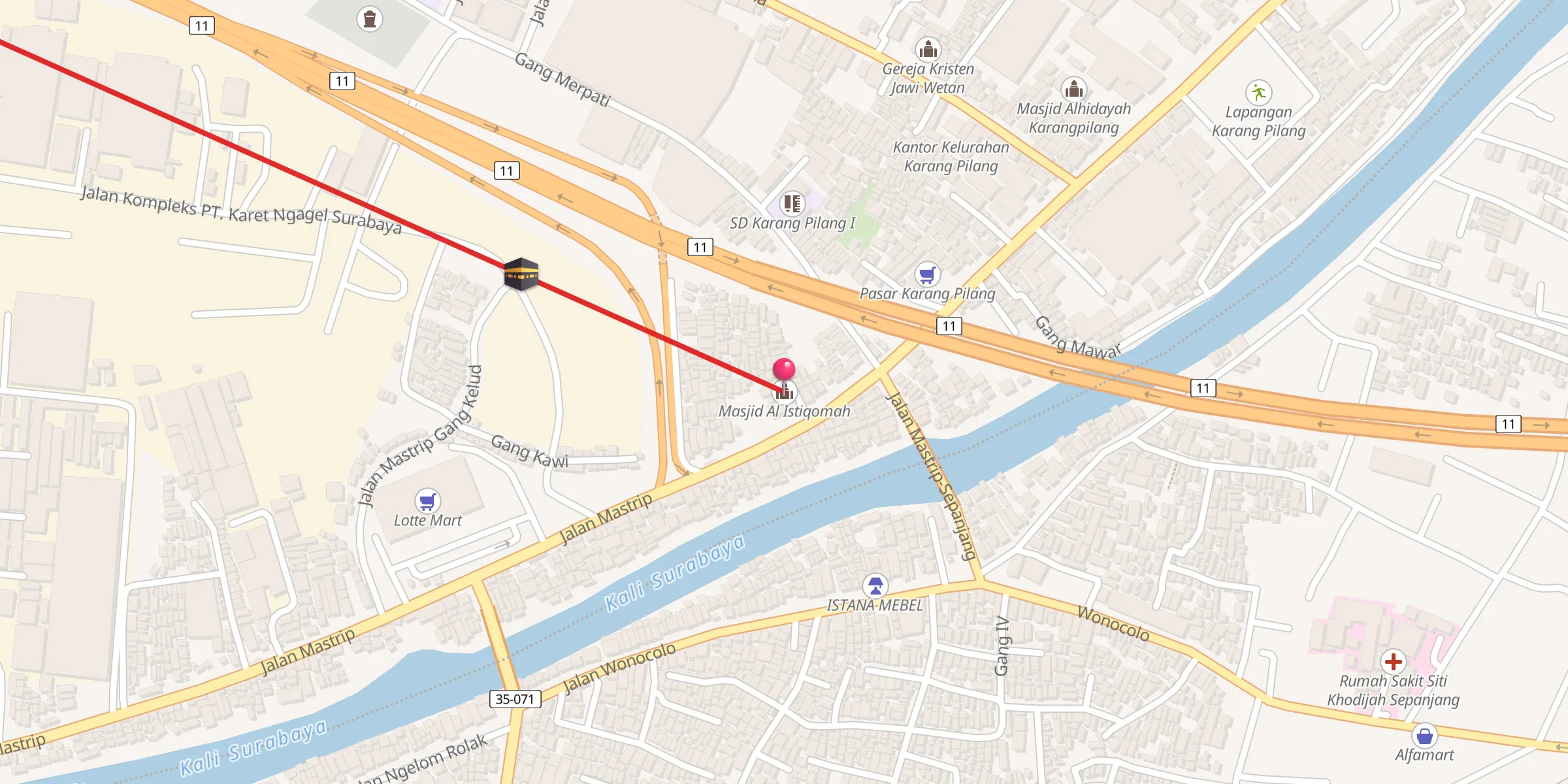 Carte de localisation : Masjid Al Istiqomah